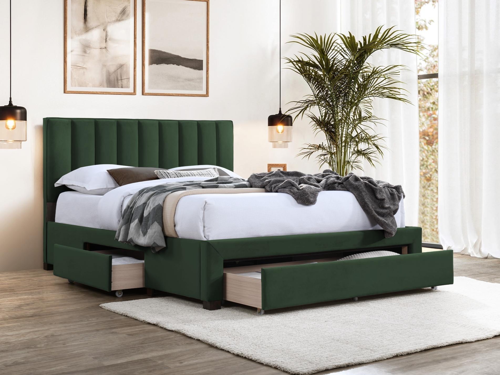 Lit Houston Fides (Vert foncé)