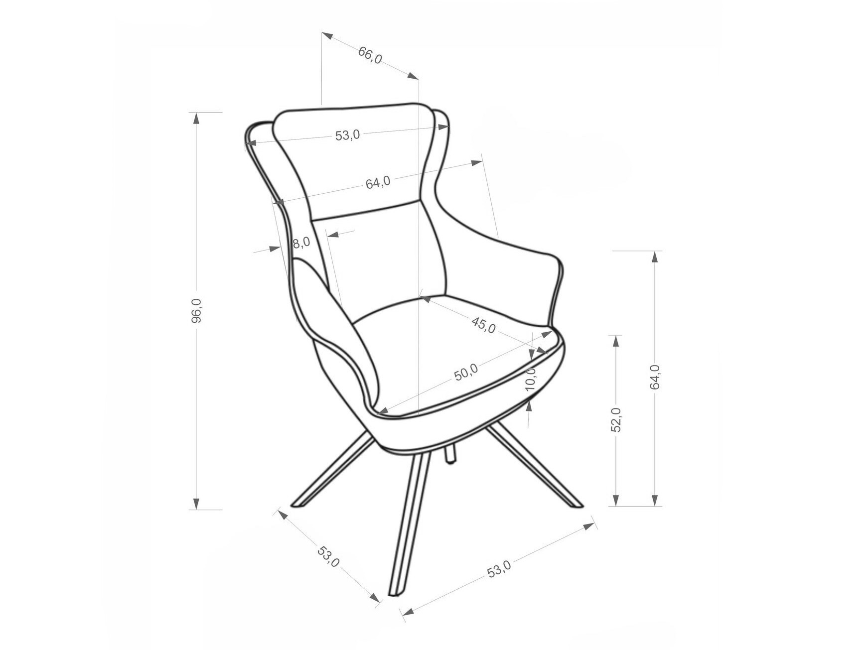 Chaise Houston 2156 (Raven 30)