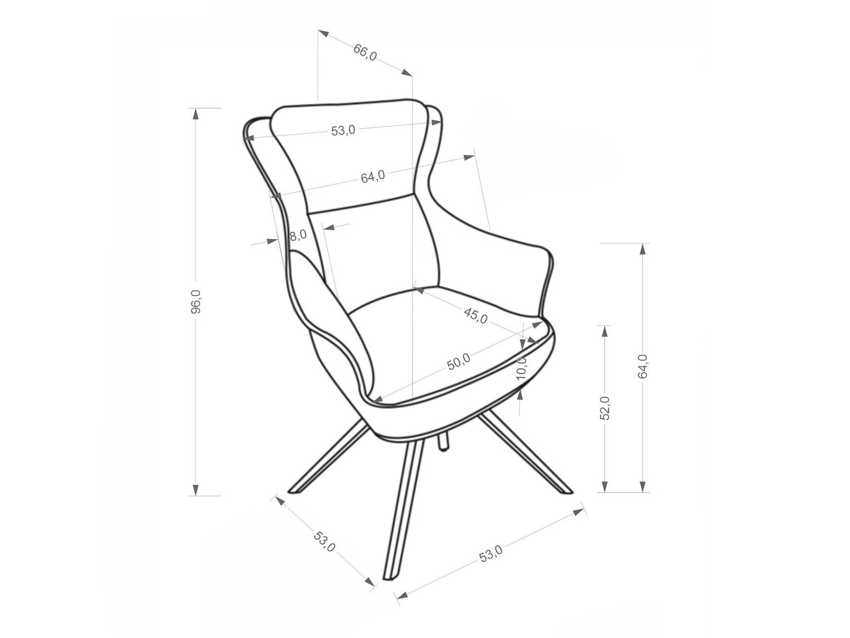 Chaise Houston 2156 (Raven 38)