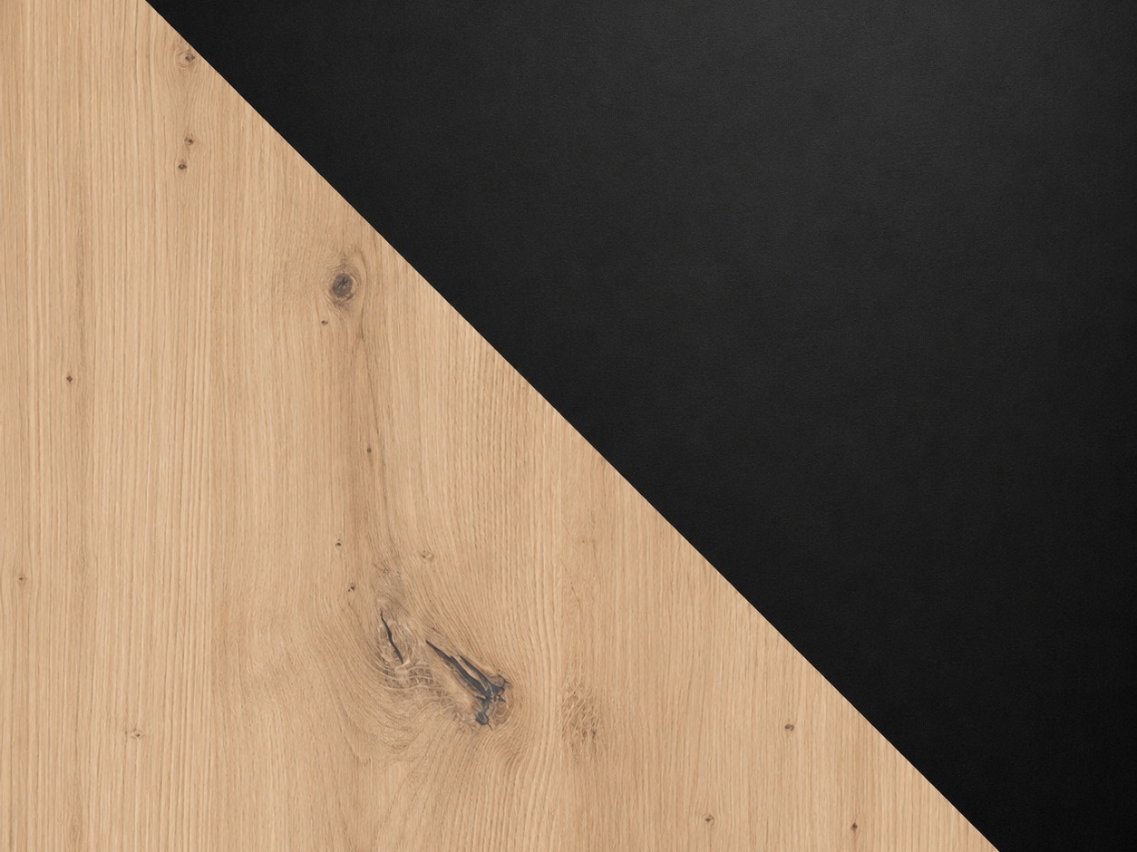 Table Victorville 379 (Chêne Artisan + Noir)