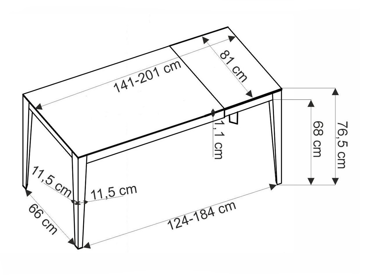 Table Houston 2157 (Marbre blanc)