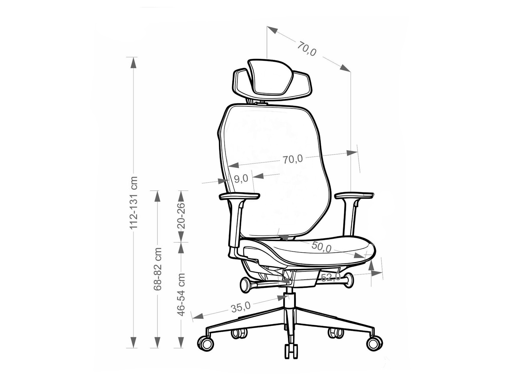 Chaise de bureau Houston 2161