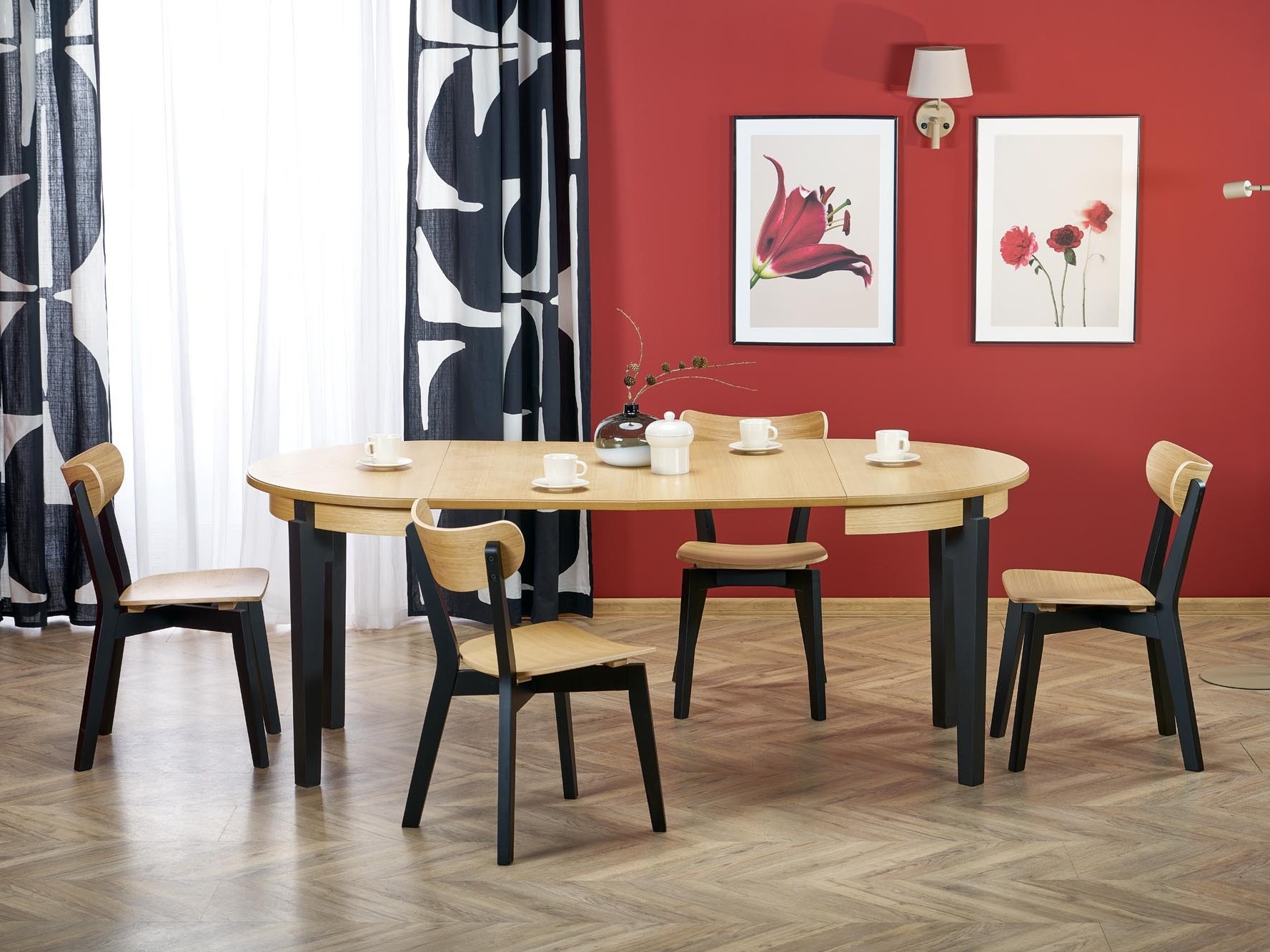 Table Houston 785 (Chêne + Noir)
