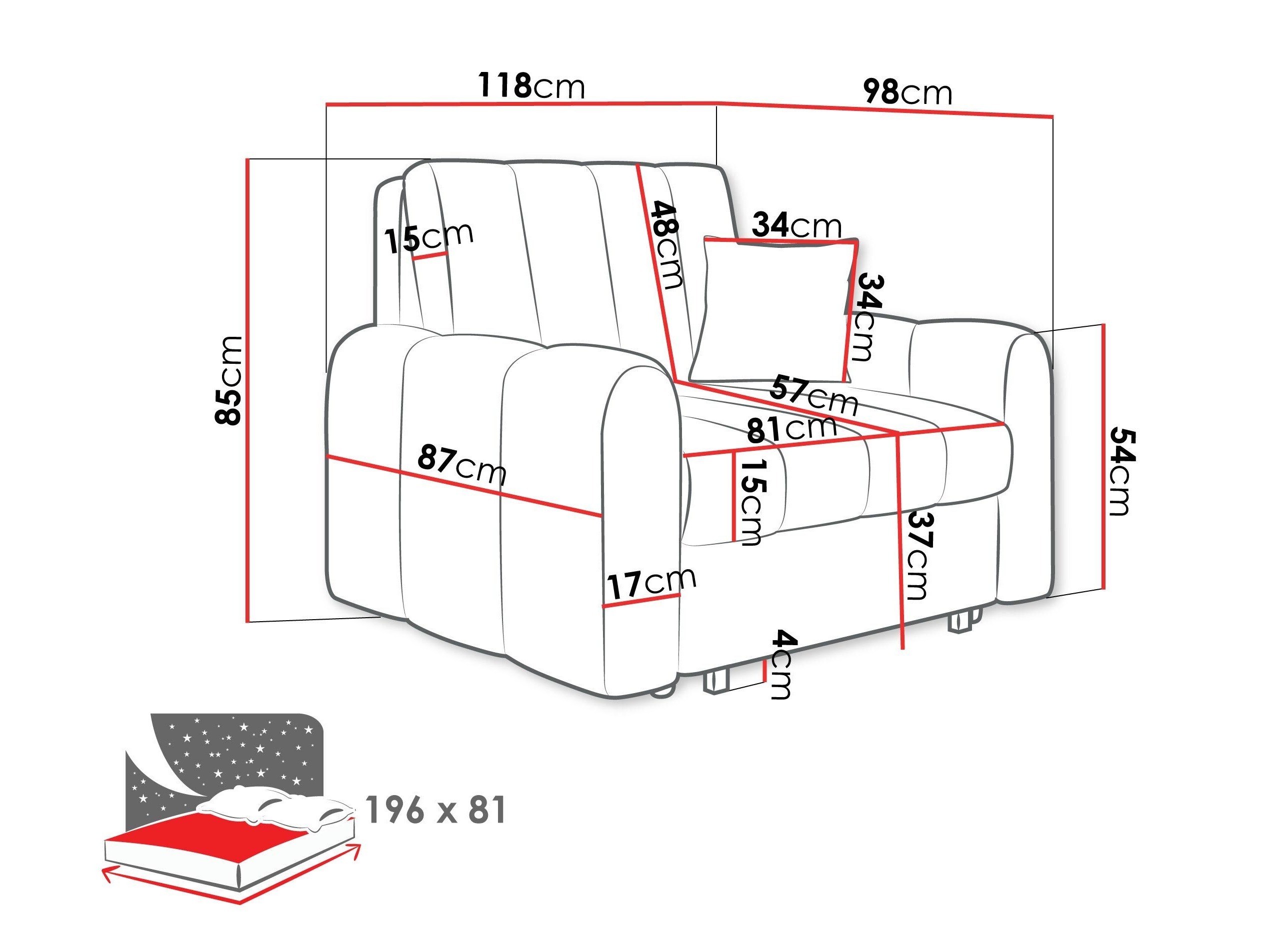 Fauteuil Columbus 262 (Lumo 40)
