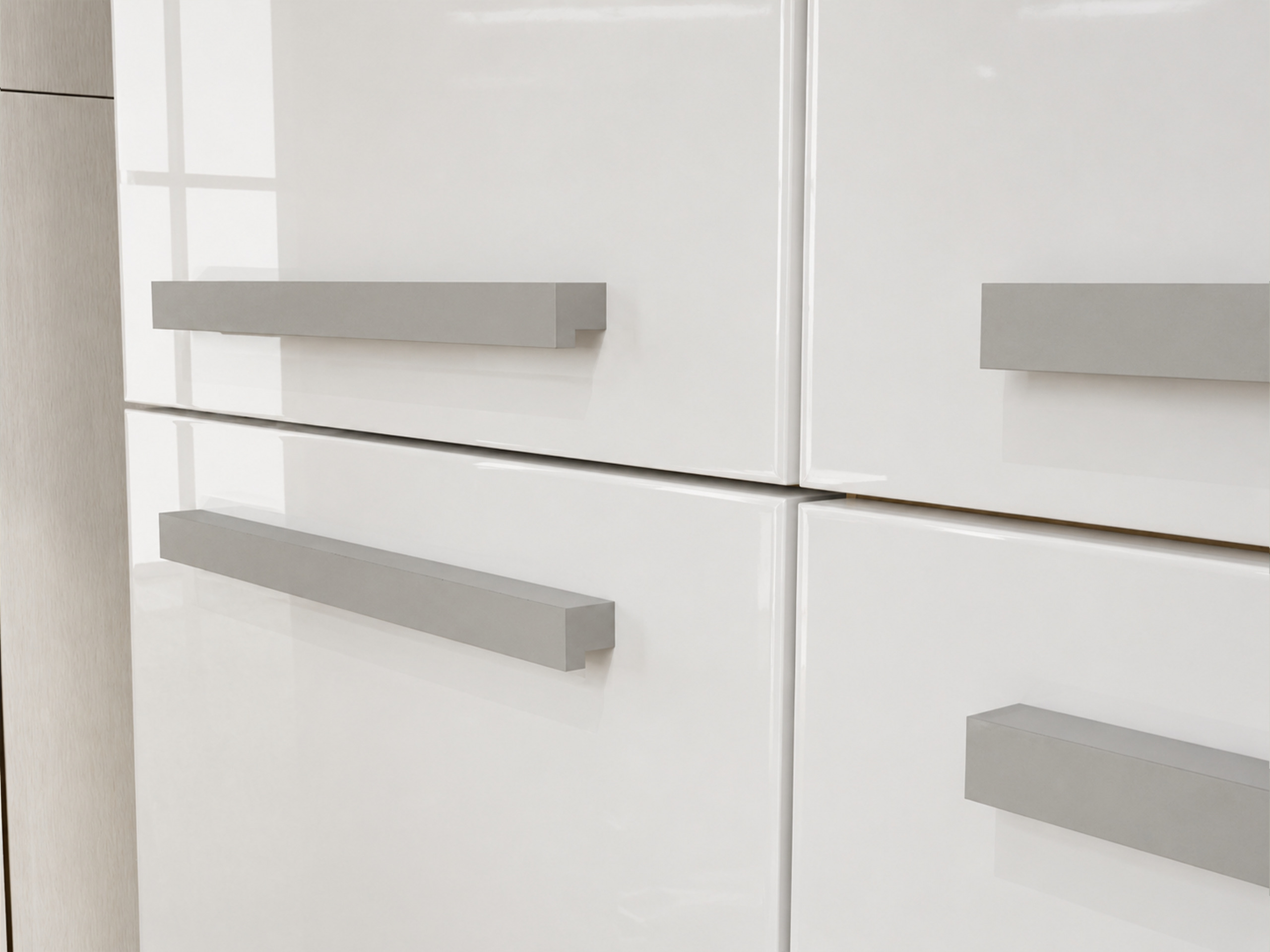 Armoire de bain à poser Nolmaru 100 (Chêne Artisan + Blanc brillant)
