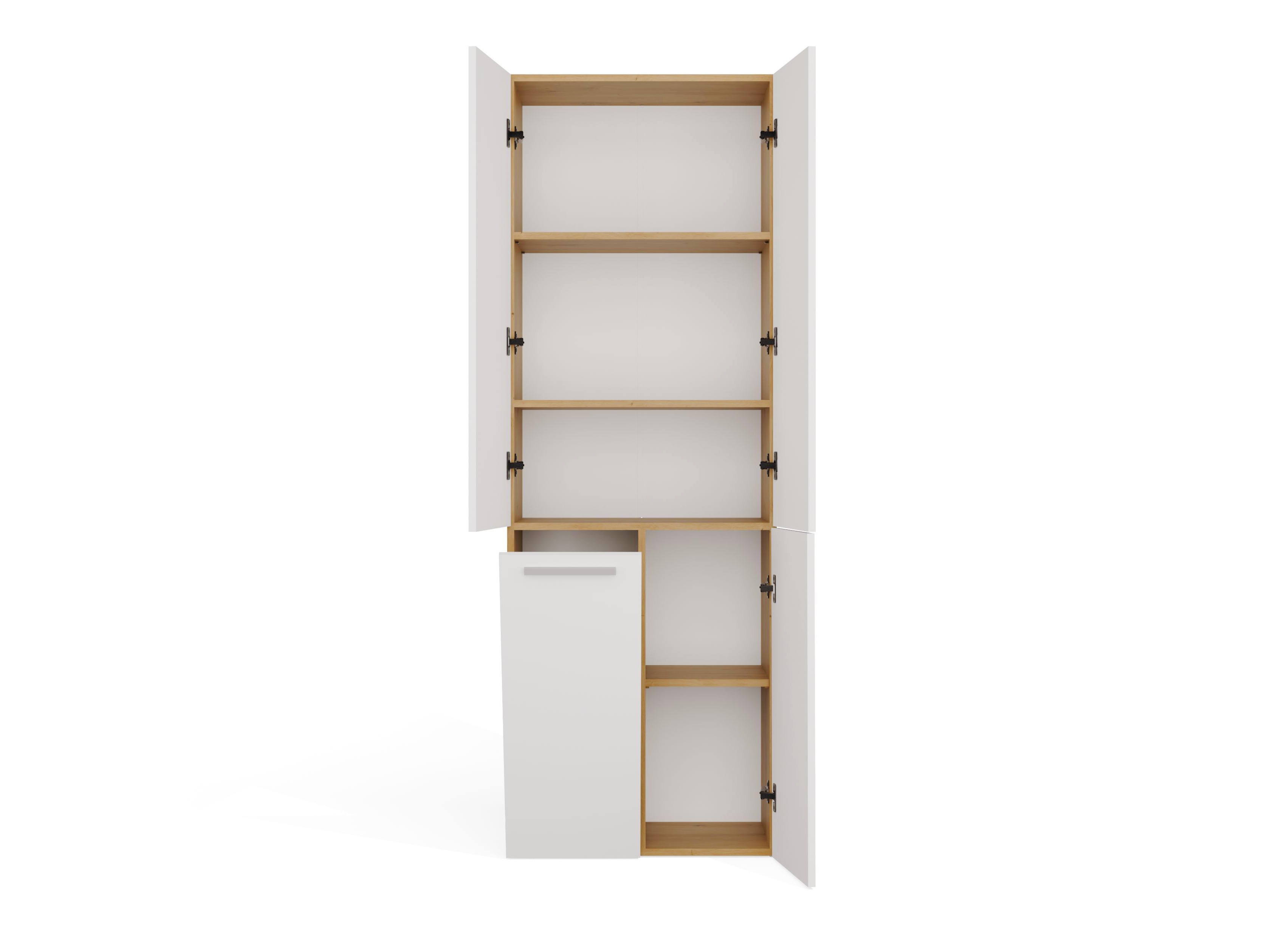 Armoire de bain à poser Nolmaru 100 (Chêne Artisan + Blanc)