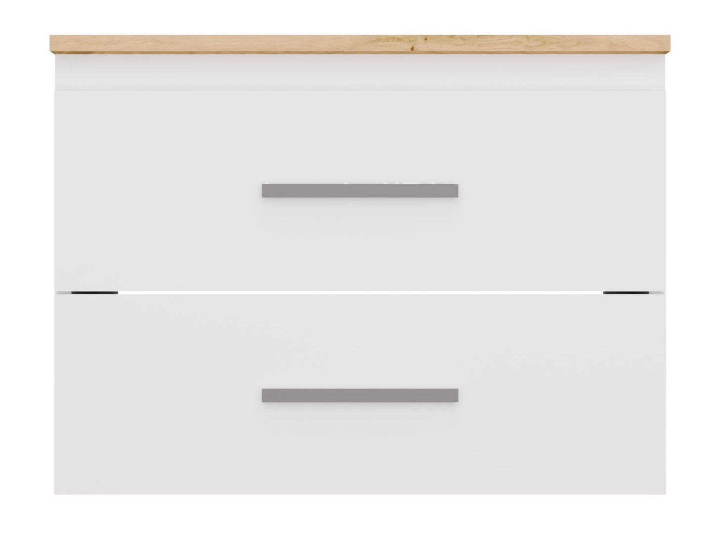 Armoire de salle de bains murale pour lavabo Nolmaru 112 (Blanc + Chêne Artisan)