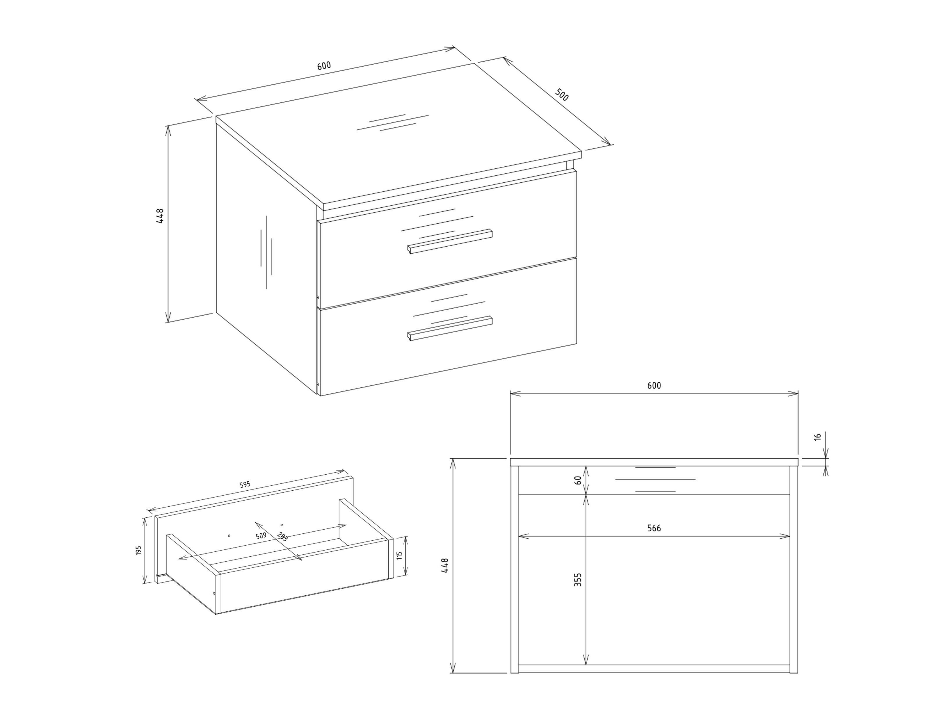 Armoire de salle de bains murale pour lavabo Nolmaru 112 (Chêne Artisan)