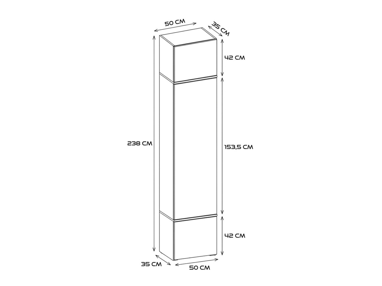 Armoire Mandeville 375 (Cachemire)