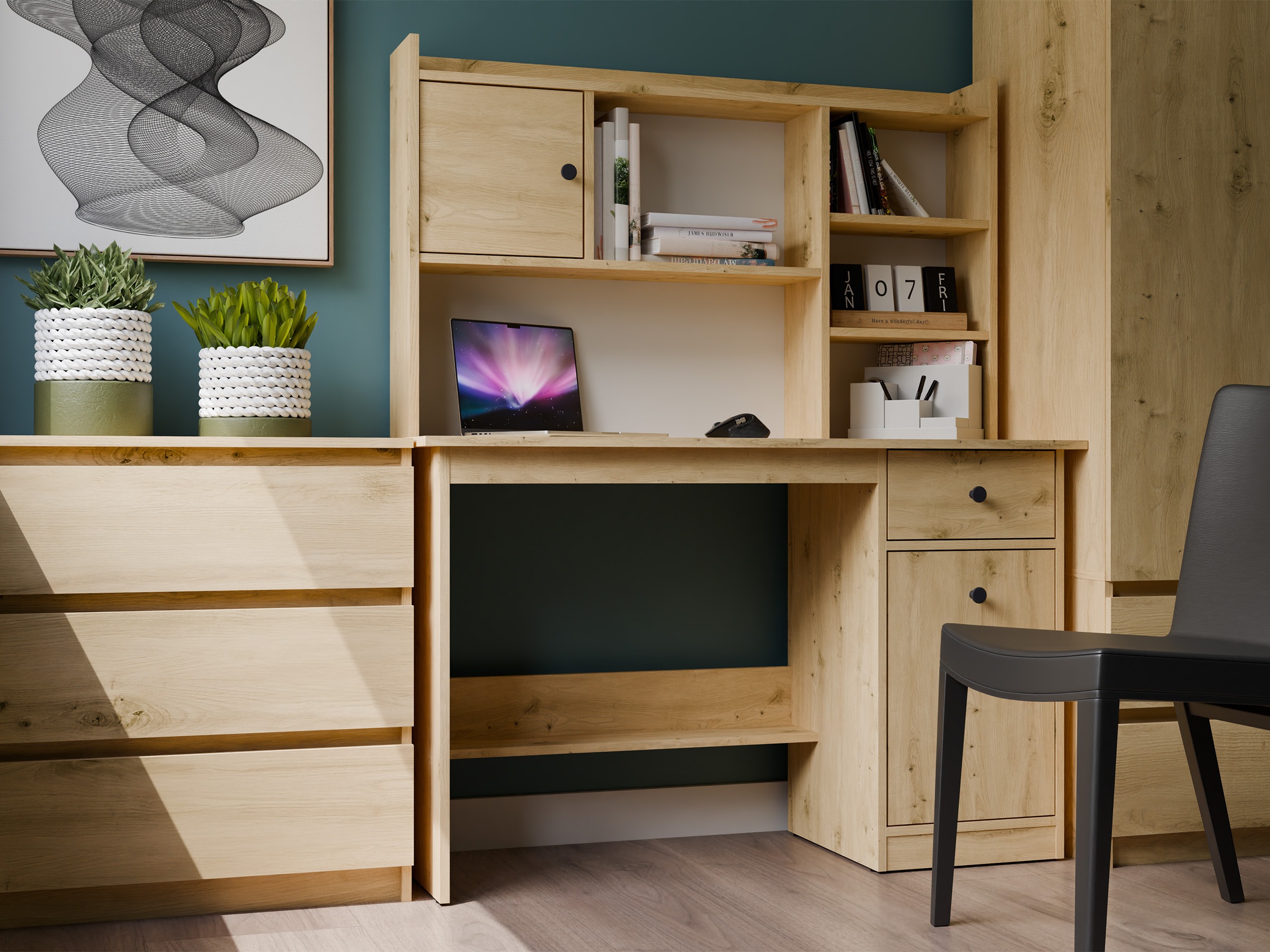 Bureau Mandeville 376 (Chêne Artisan)