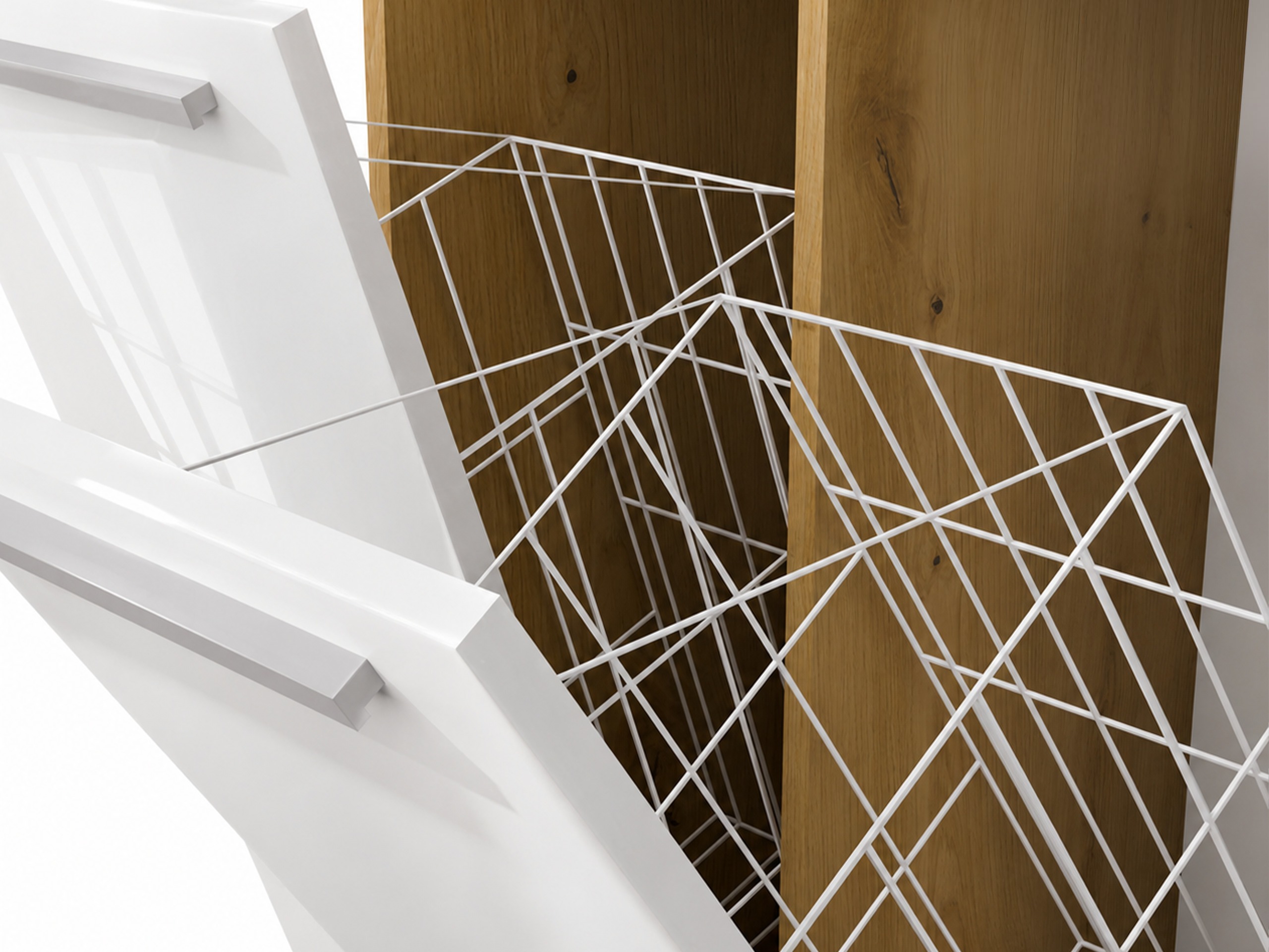 Armoire de bain à poser Nolmaru 103 (Chêne Artisan + Blanc brillant)