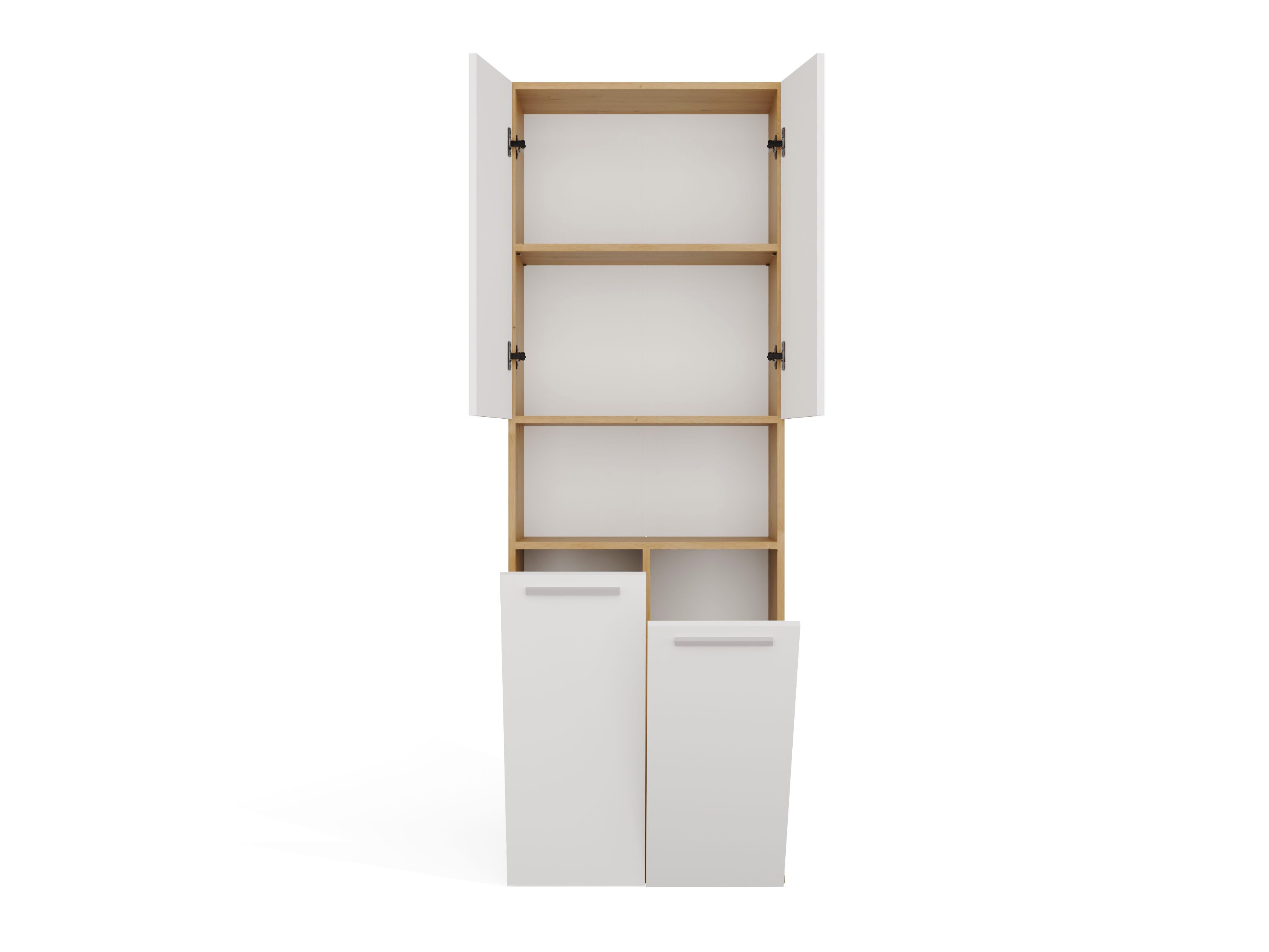 Armoire de bain à poser Nolmaru 103 (Chêne Artisan + Blanc)