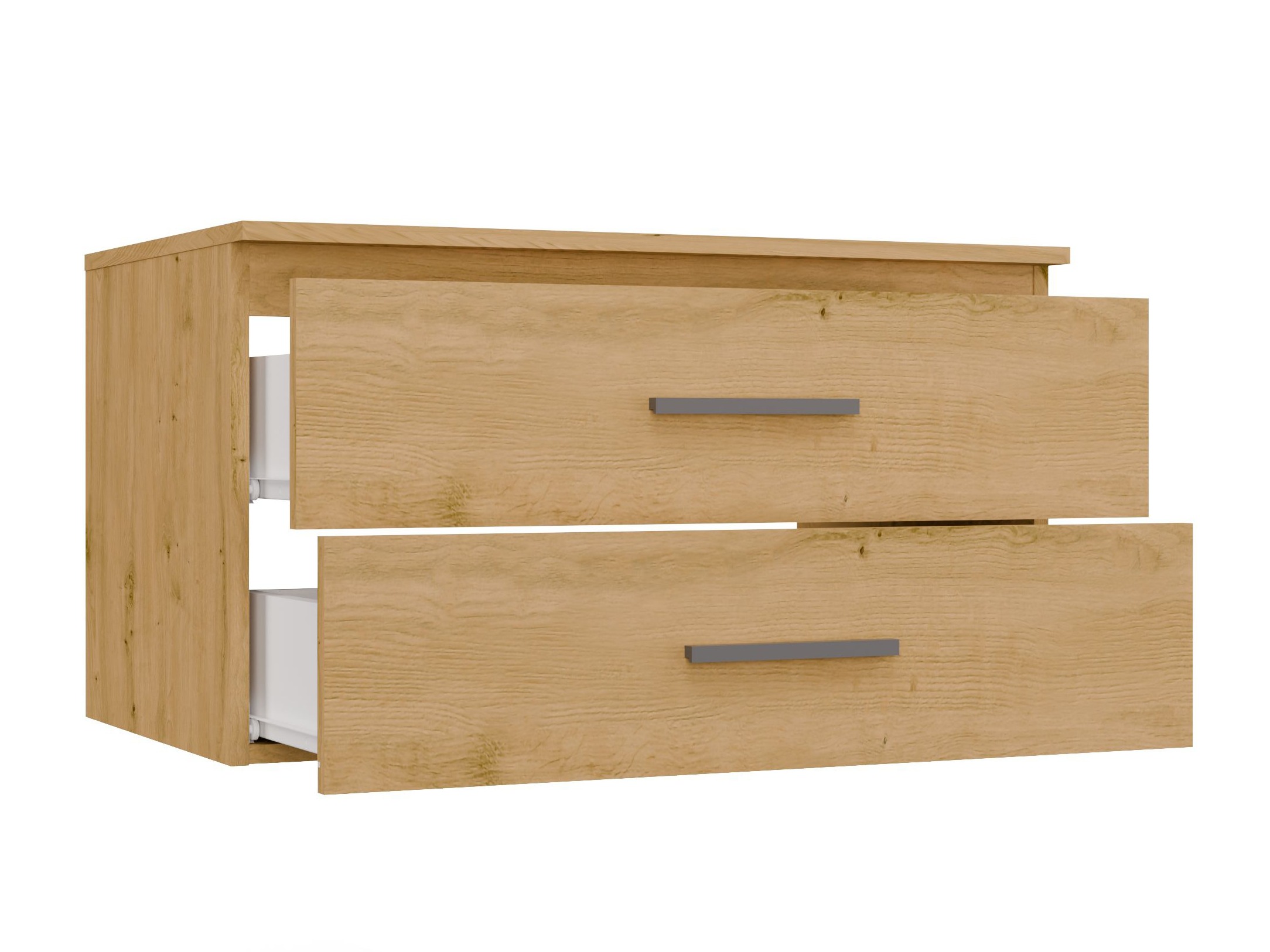 Armoire de salle de bains murale pour lavabo Nolmaru 113 (Chêne Artisan)