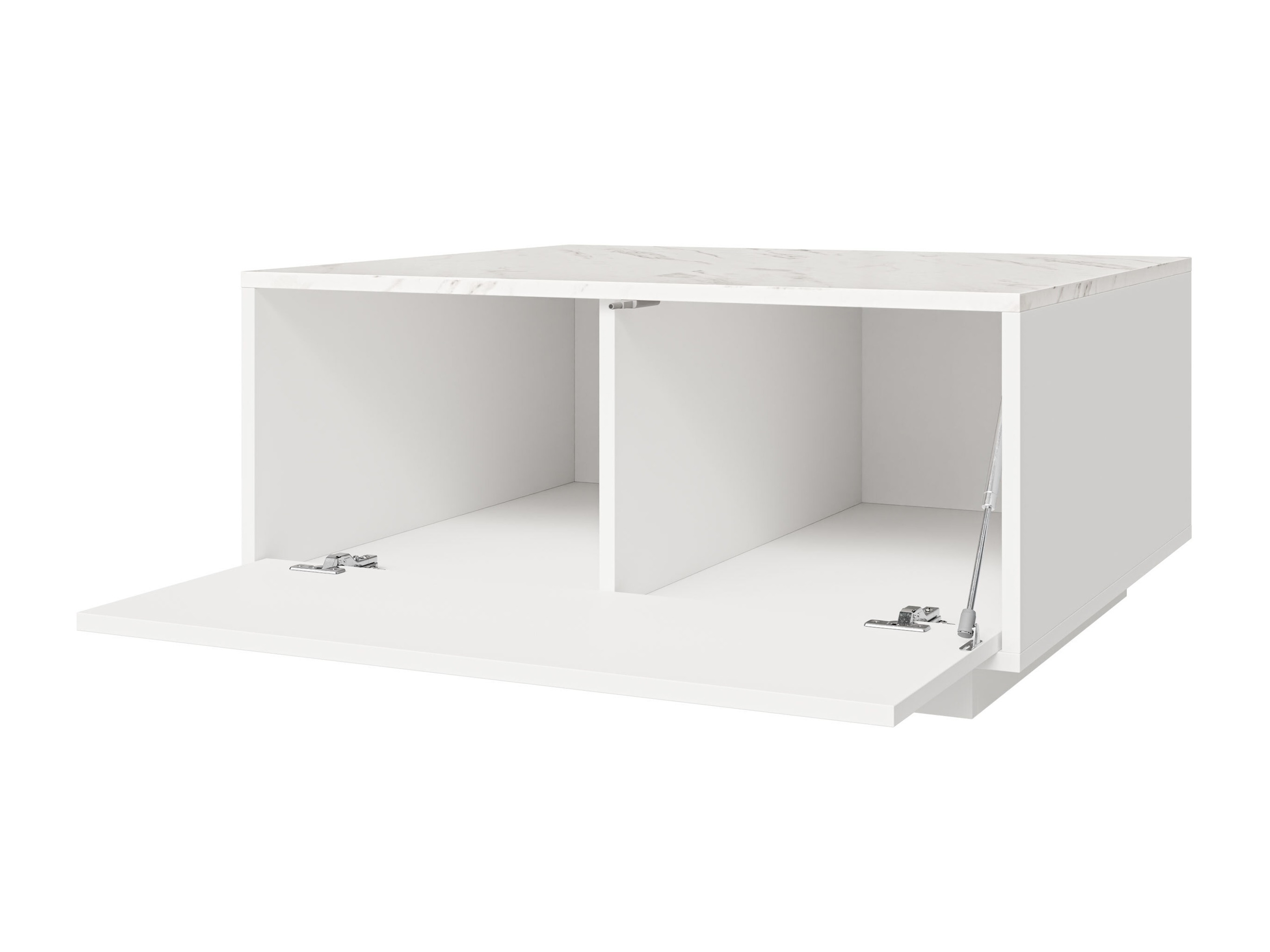 Table basse Comfivo Unda (Marbre blanc + Blanc)