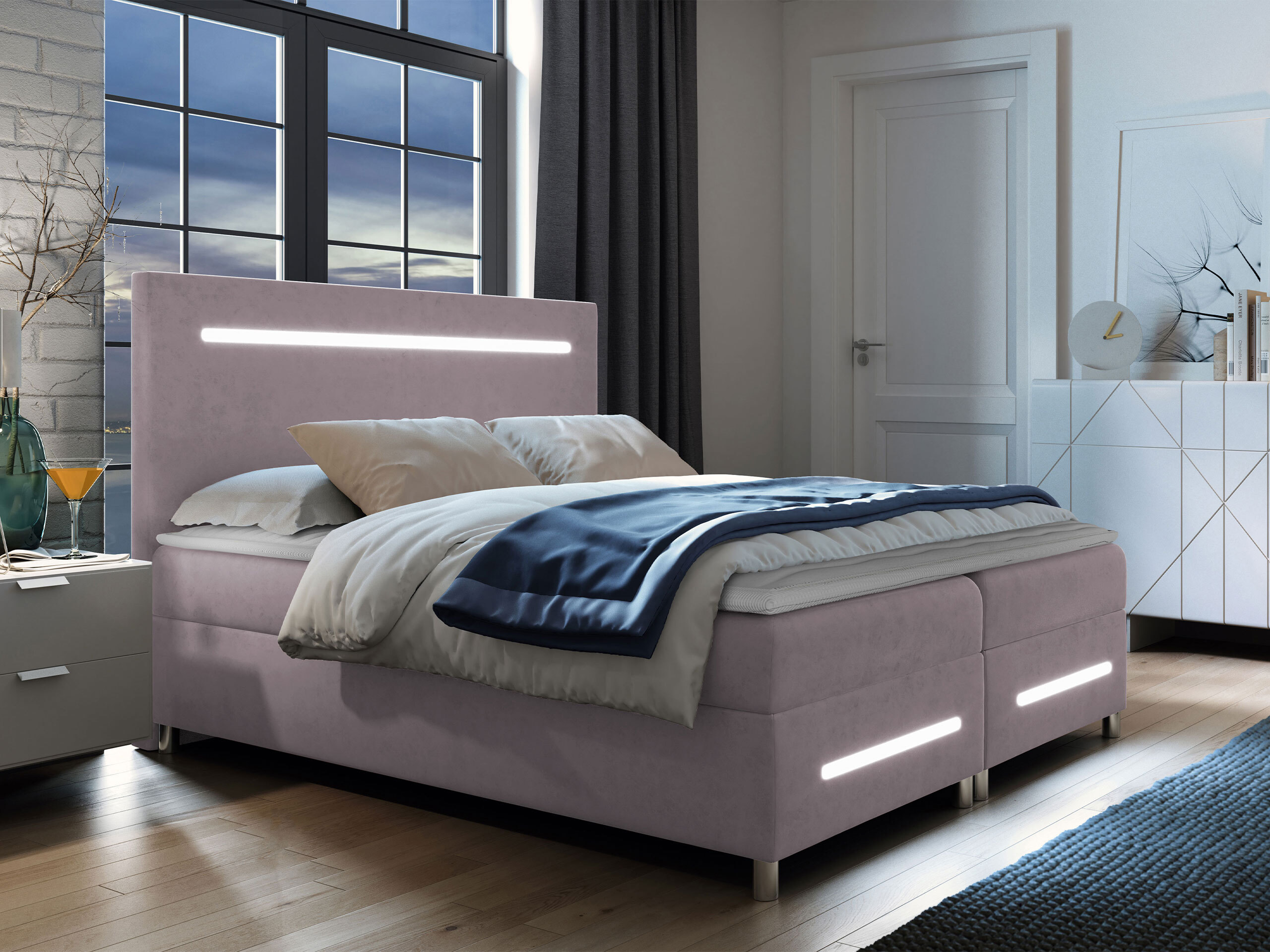 Lit boxspring Pluvia (Fresh 9)