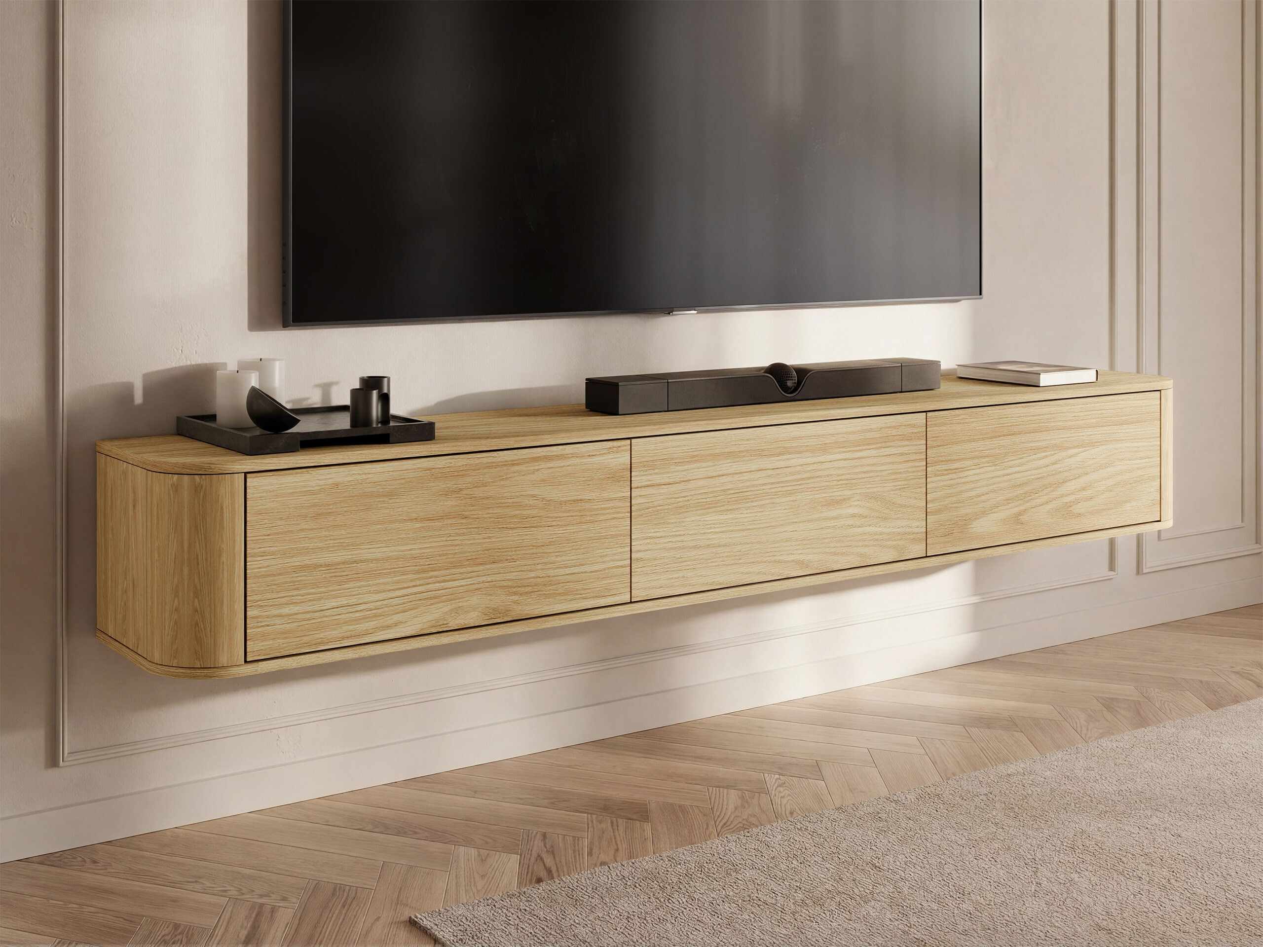Meuble TV Comfivo Claritas (Chêne)