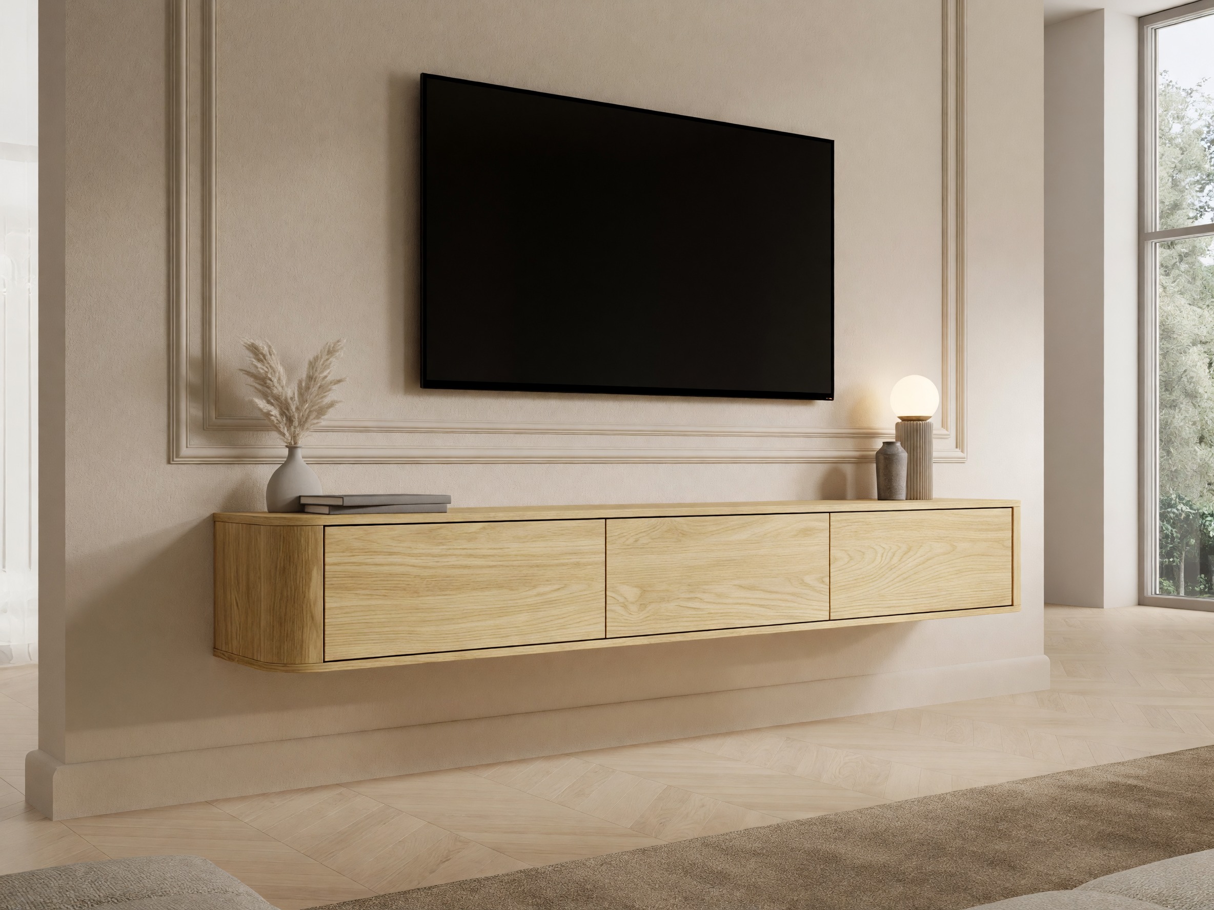 Meuble TV Comfivo Claritas (Chêne)