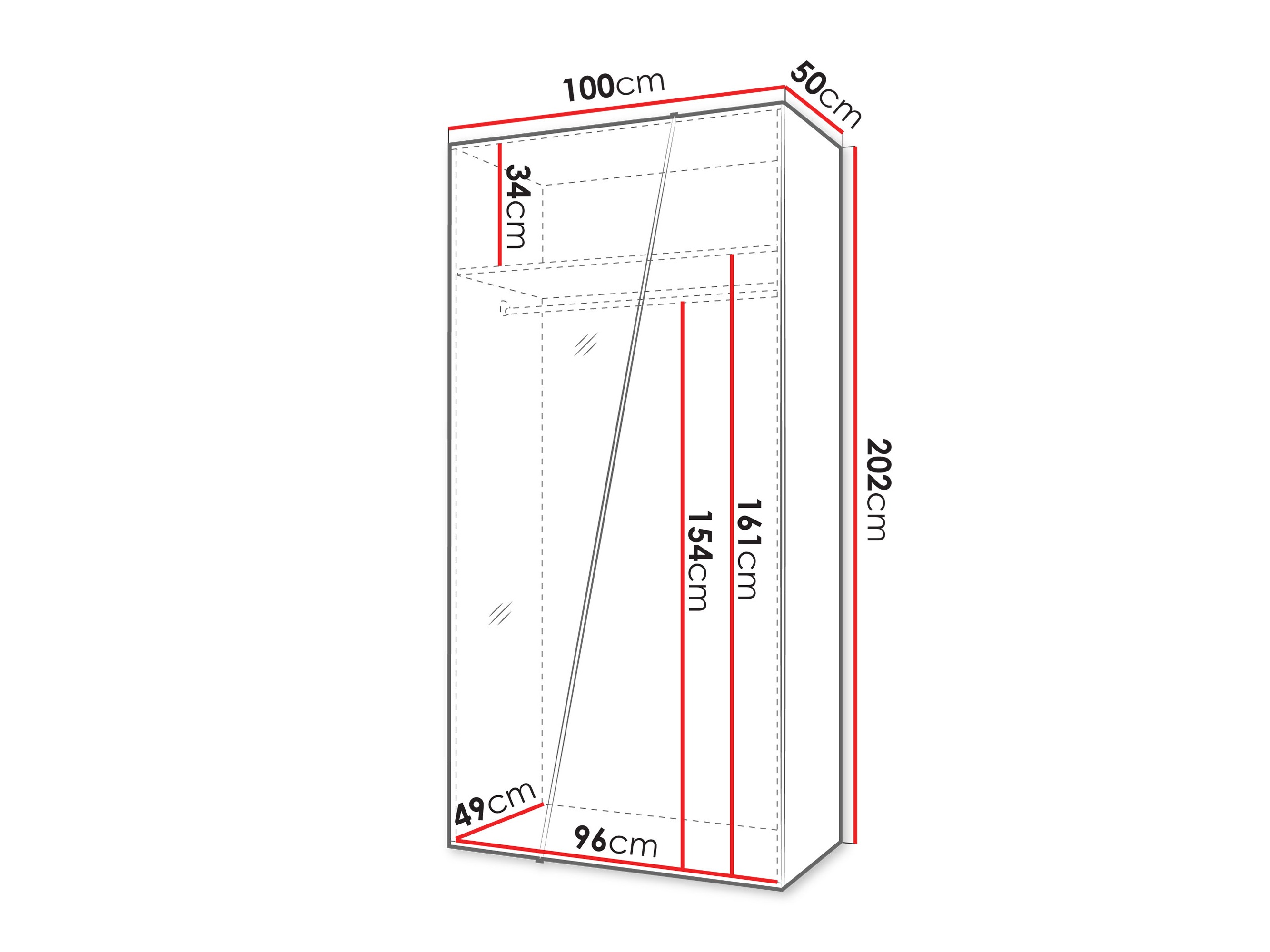 Armoire Hartford 633 (Noir)