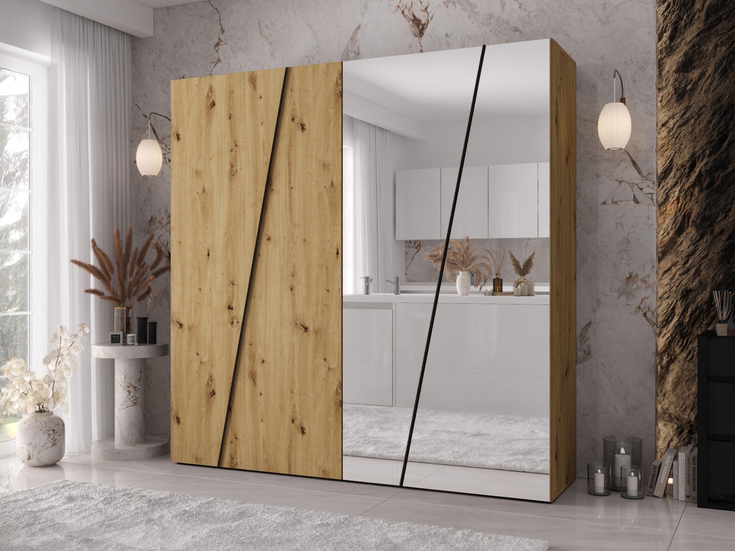 Armoire Hartford 635 (Chêne Artisan)