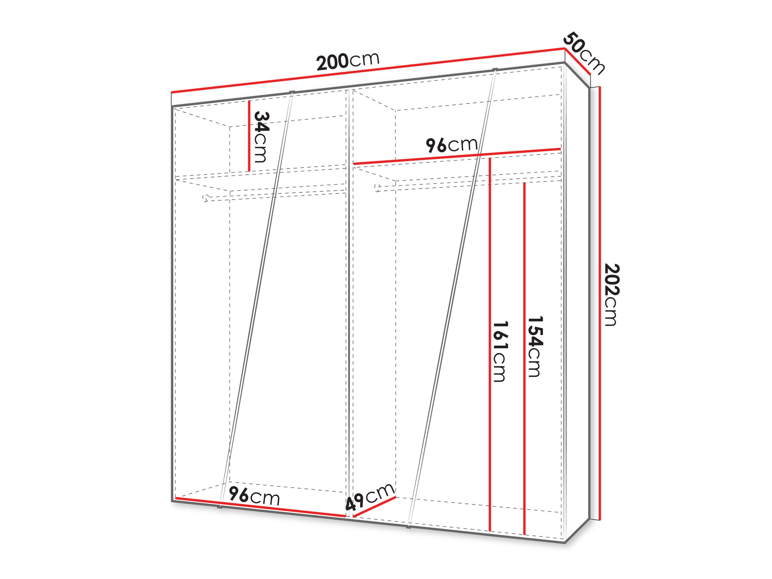 Armoire Hartford 640 (Blanc)