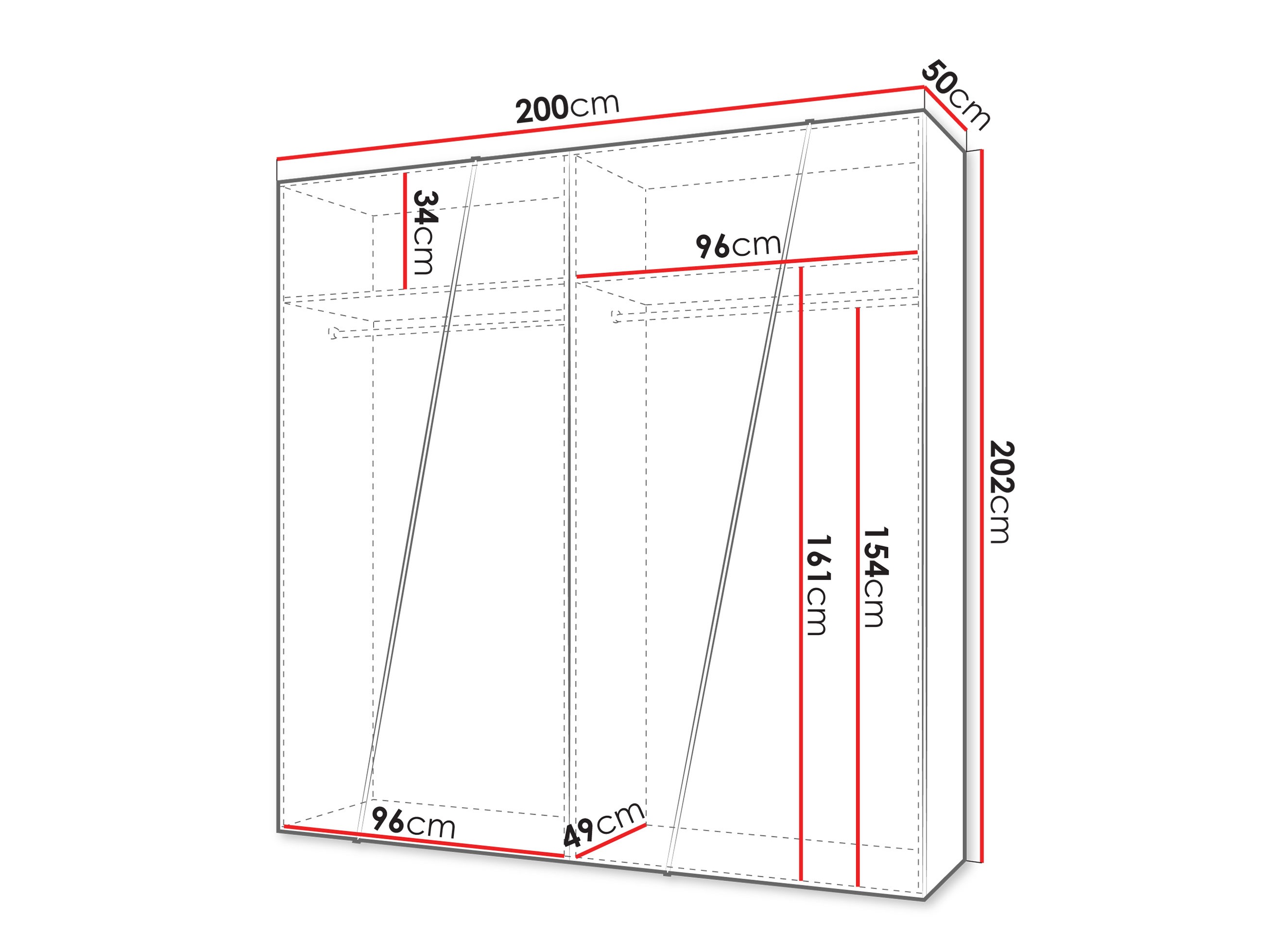 Armoire Hartford 640 (Cachemire)