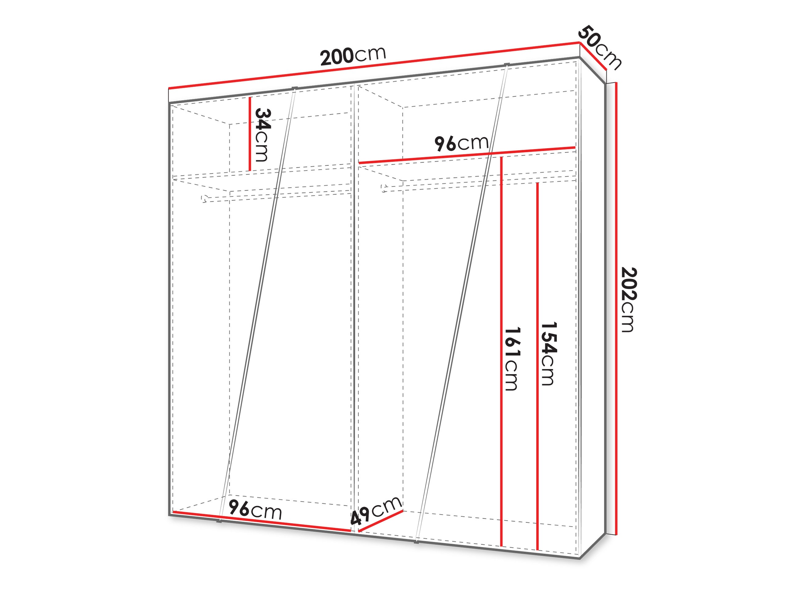 Armoire Hartford 640 (Cachemire)