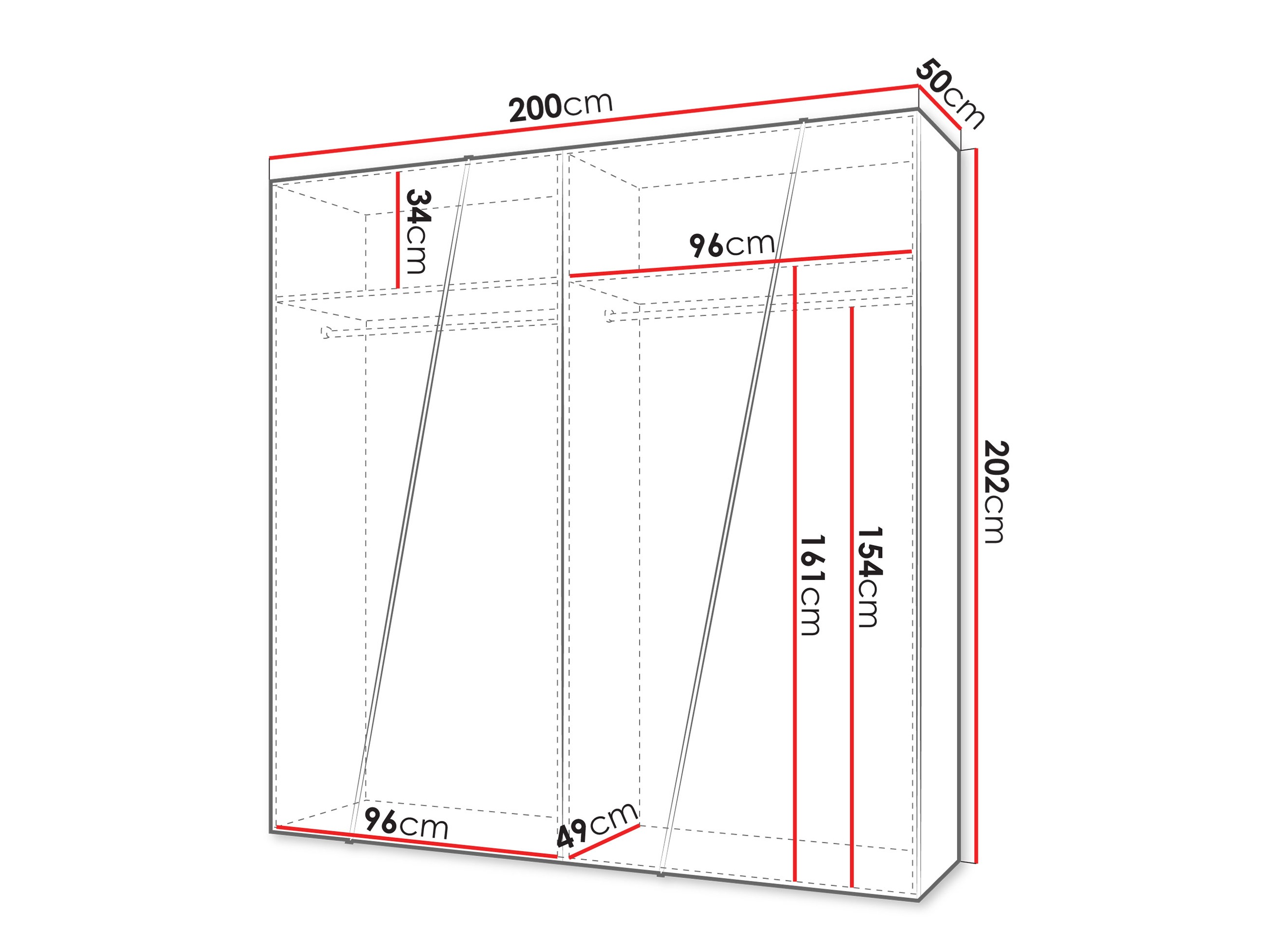 Armoire Hartford 640 (Noyer)