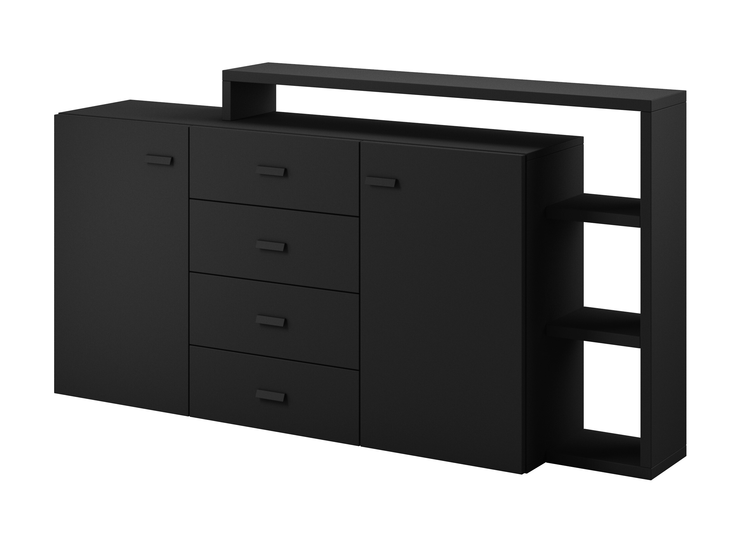 Commode Lutiva 106 (Noir mat)
