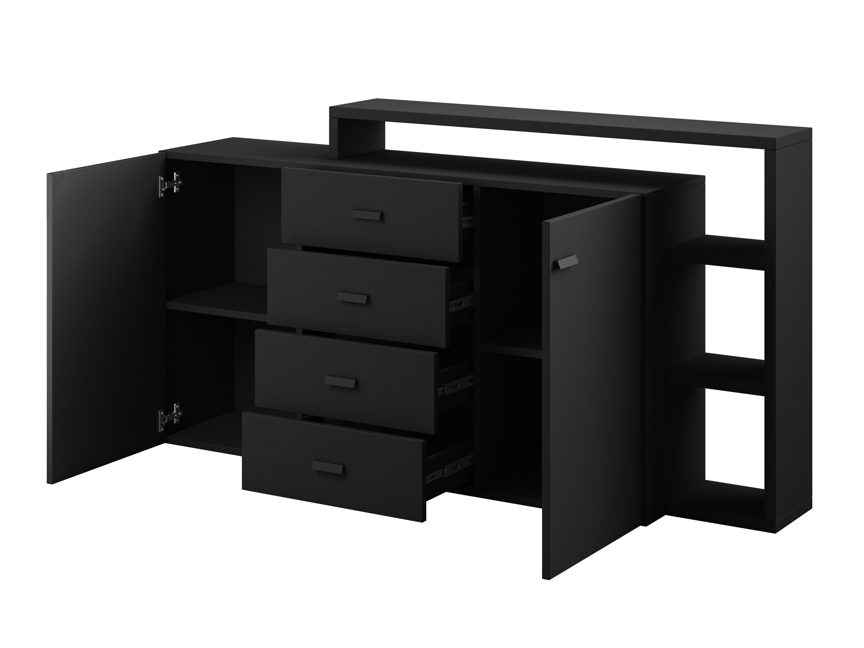 Commode Lutiva 106 (Noir mat)