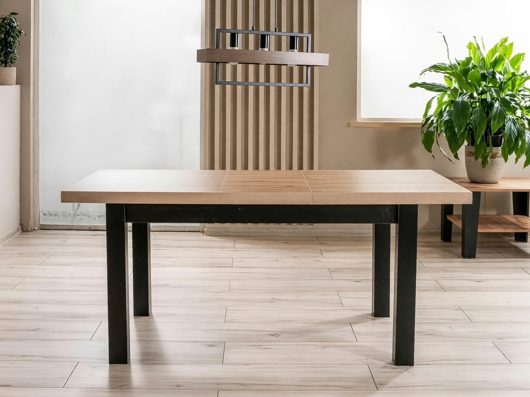 Table Detroit 976 (Noir + Chêne Artisan)