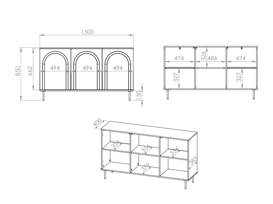 Buffet Tesnova 100