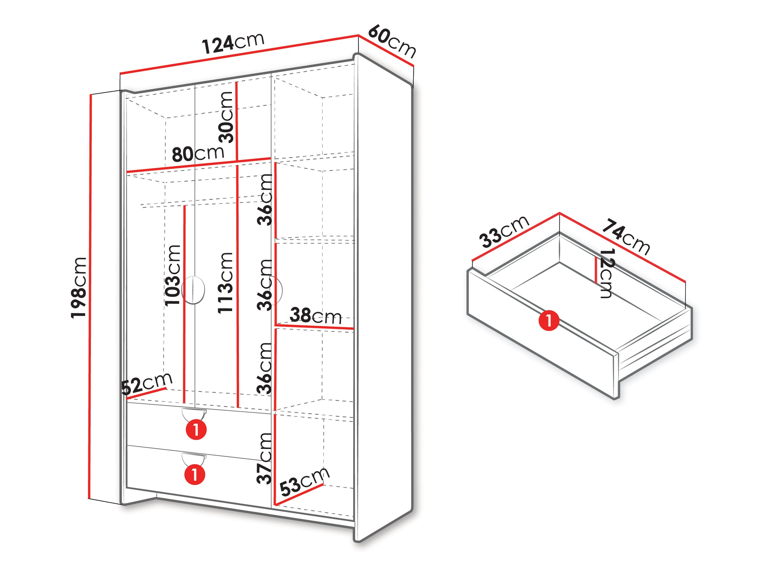 Armoire Fivelbi 100