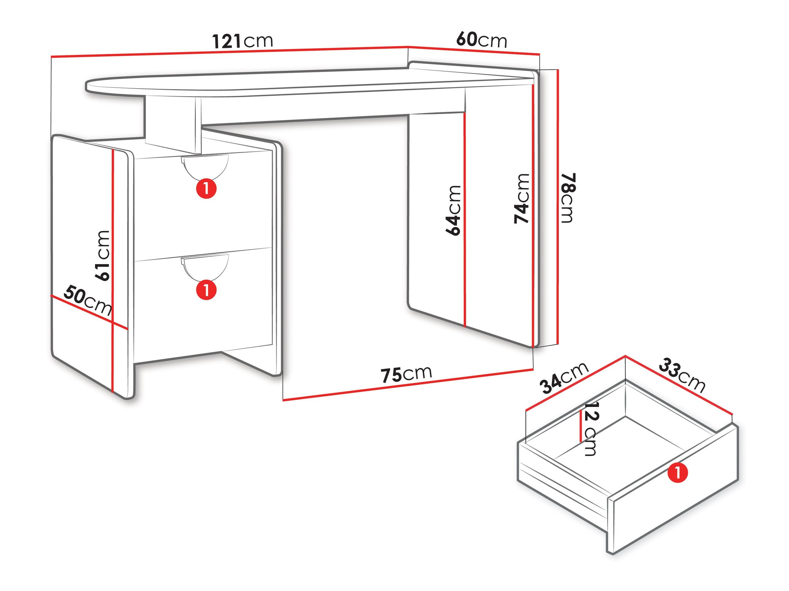 Bureau Fivelbi 110