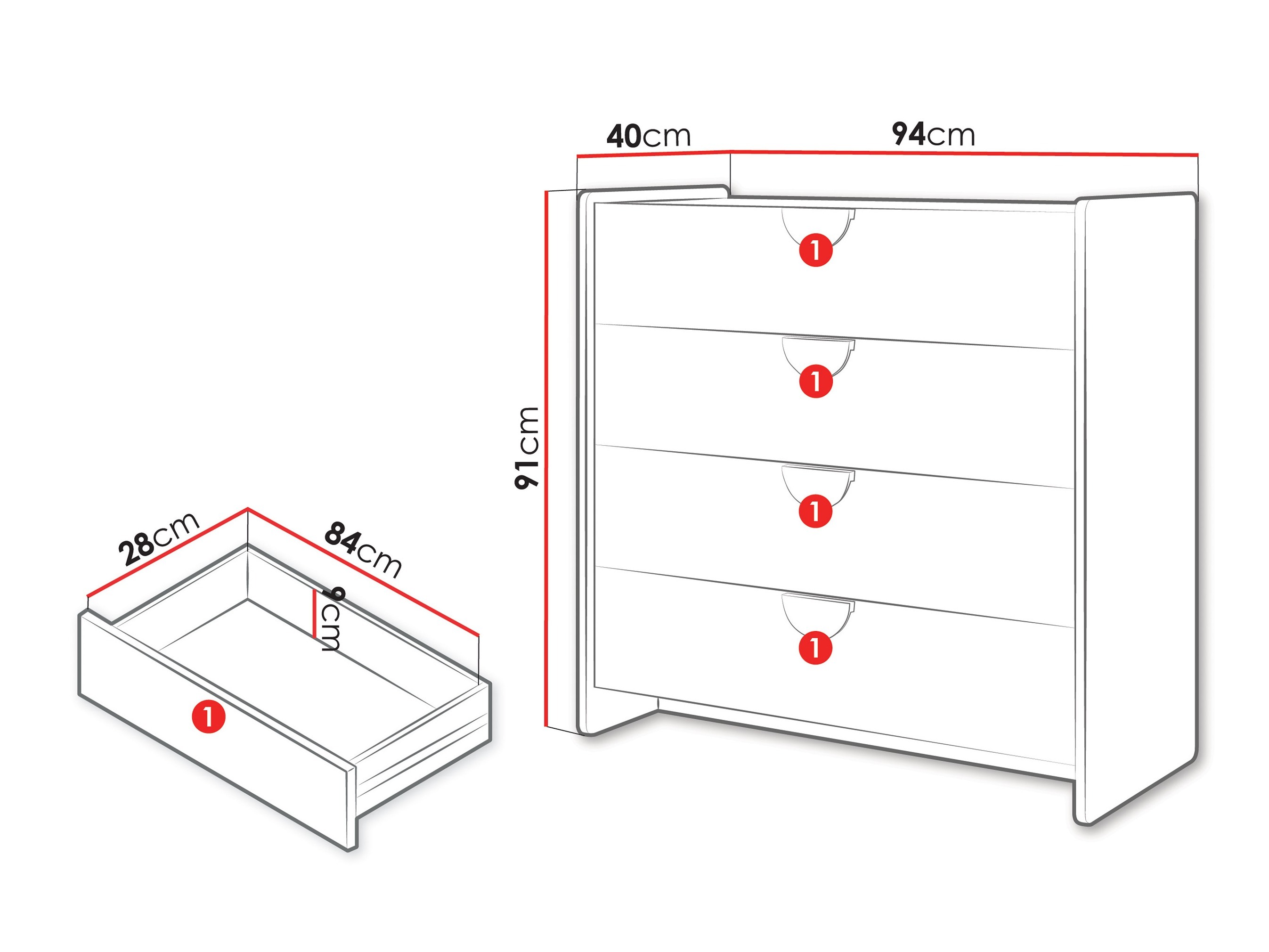 Commode Fivelbi 109