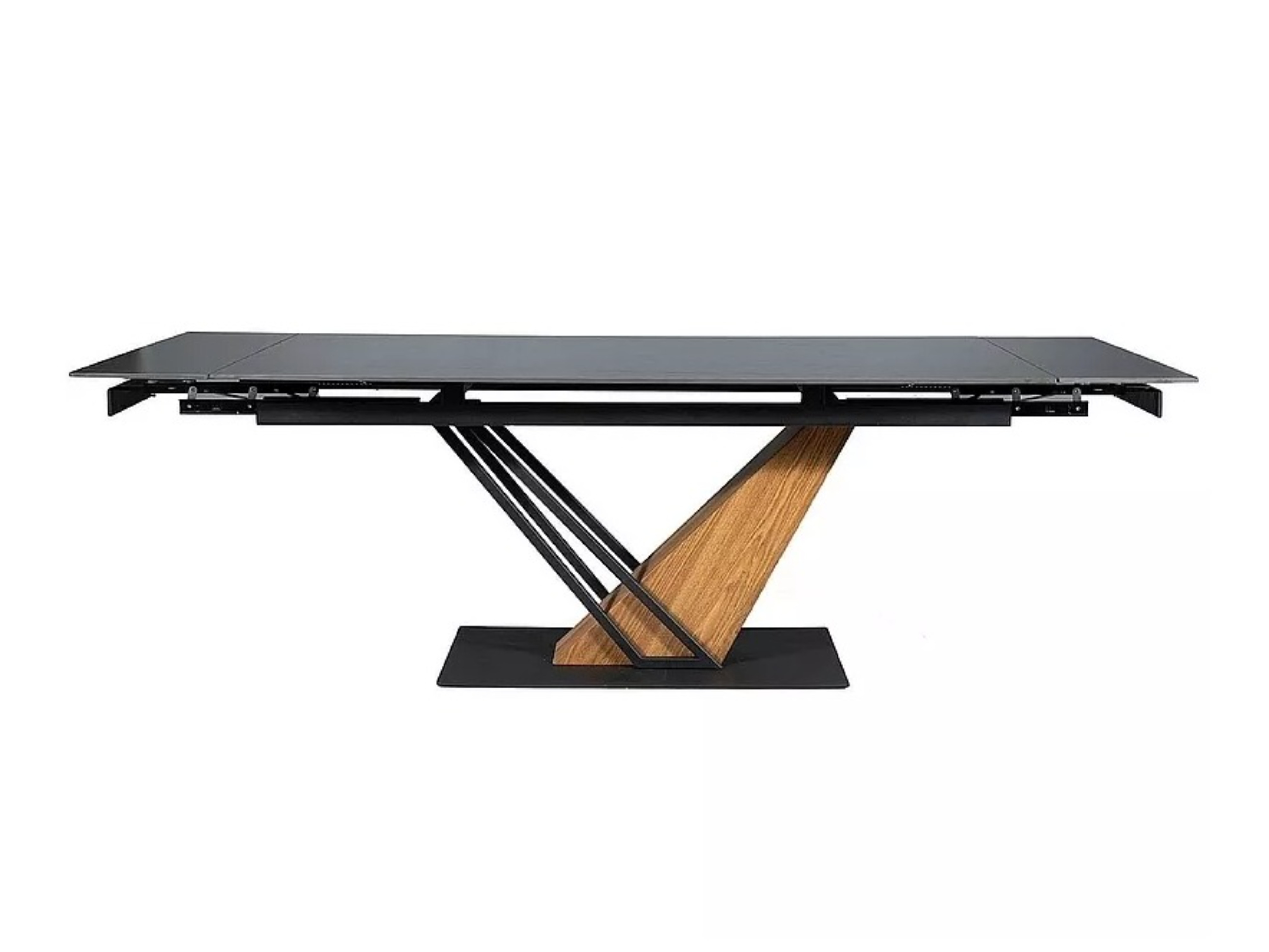 Table Detroit 996 (Marbre noir + Chêne)