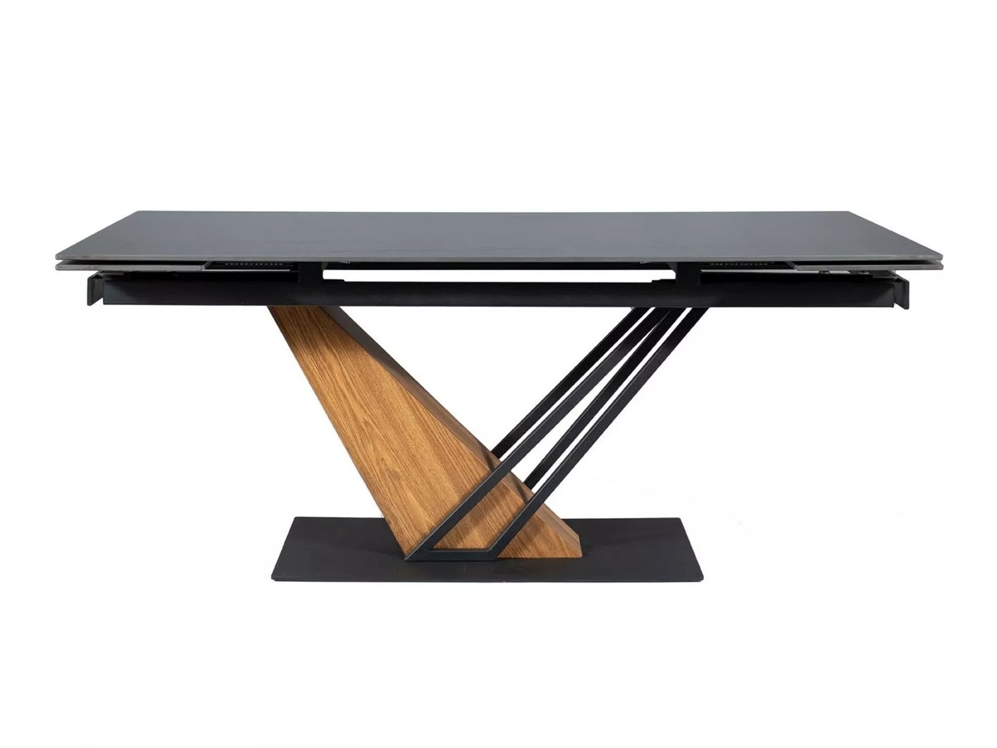 Table Detroit 996 (Marbre noir + Chêne)