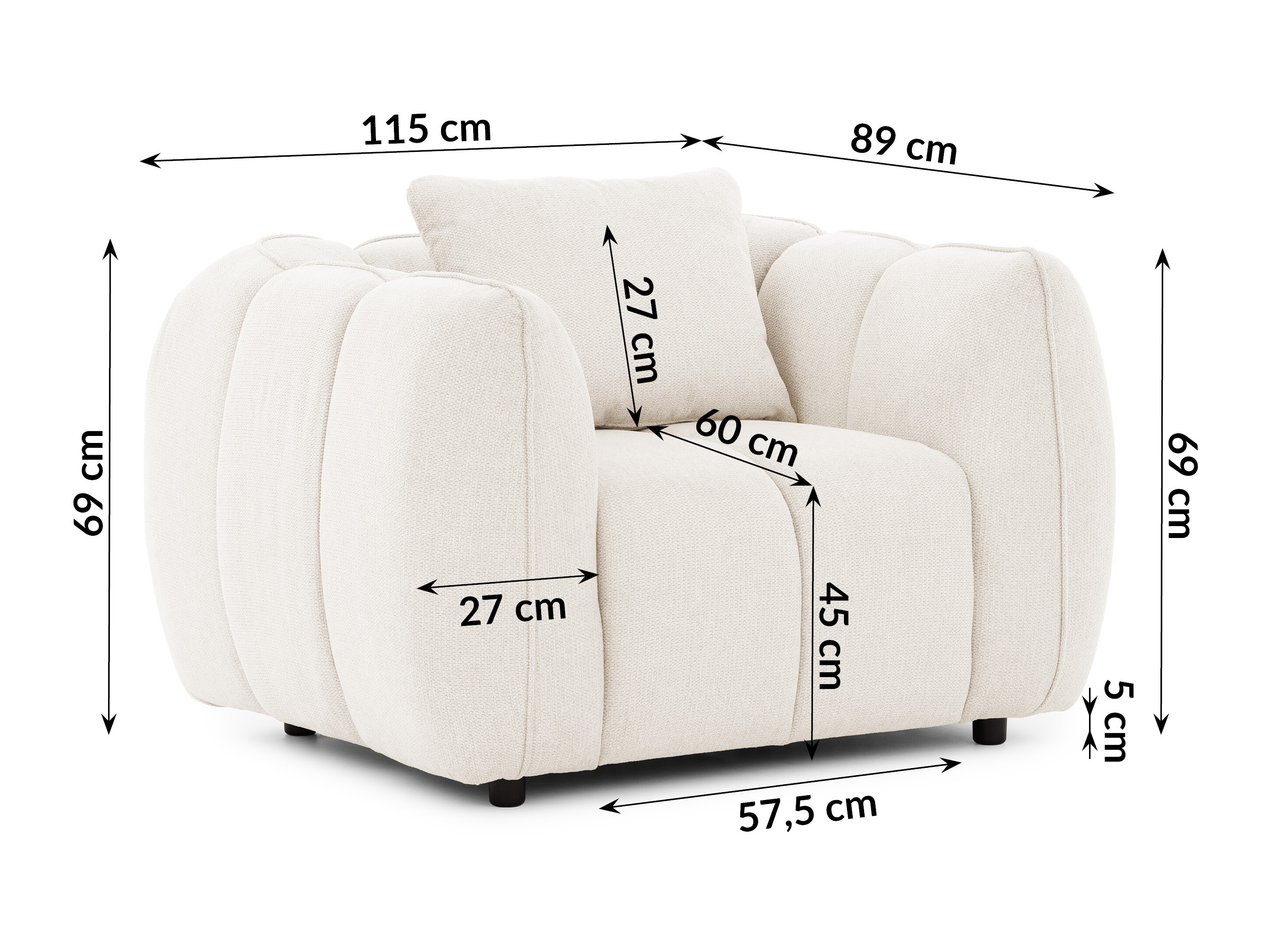 Fauteuil Rocklin 195 (Aragon 01)