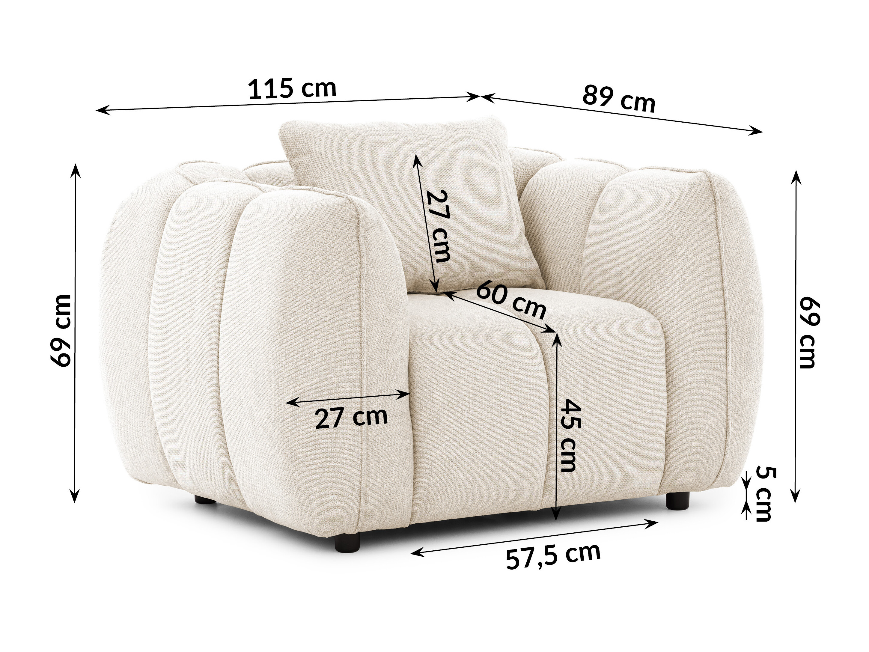 Fauteuil Rocklin 195 (Aragon 03)