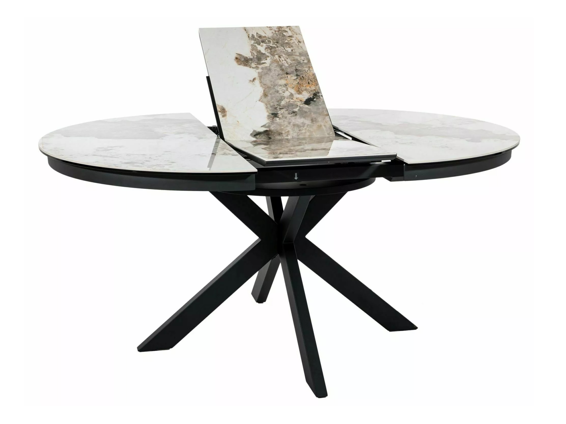 Table Detroit 998 (Marbre blanc + Noir)