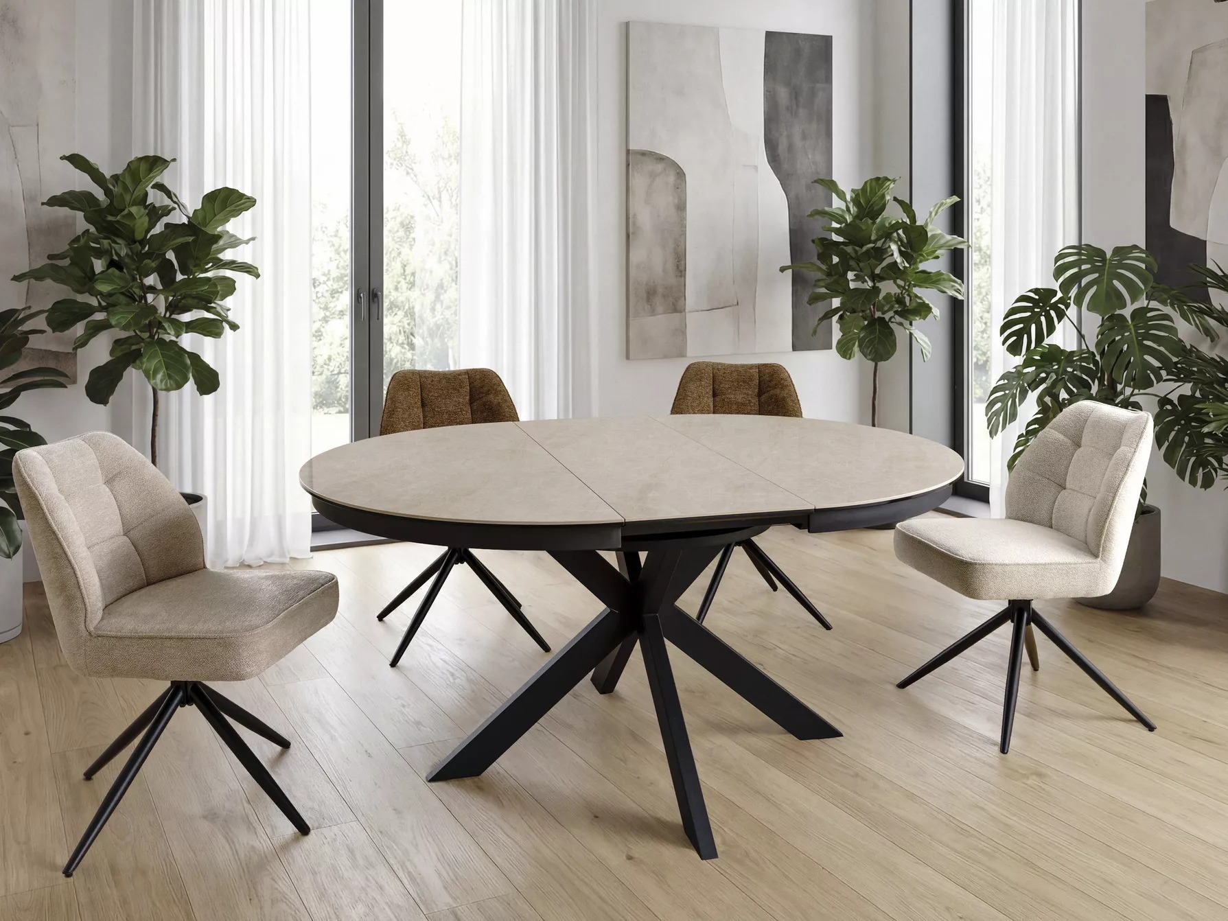 Table Detroit 998 (Noir + Beige)