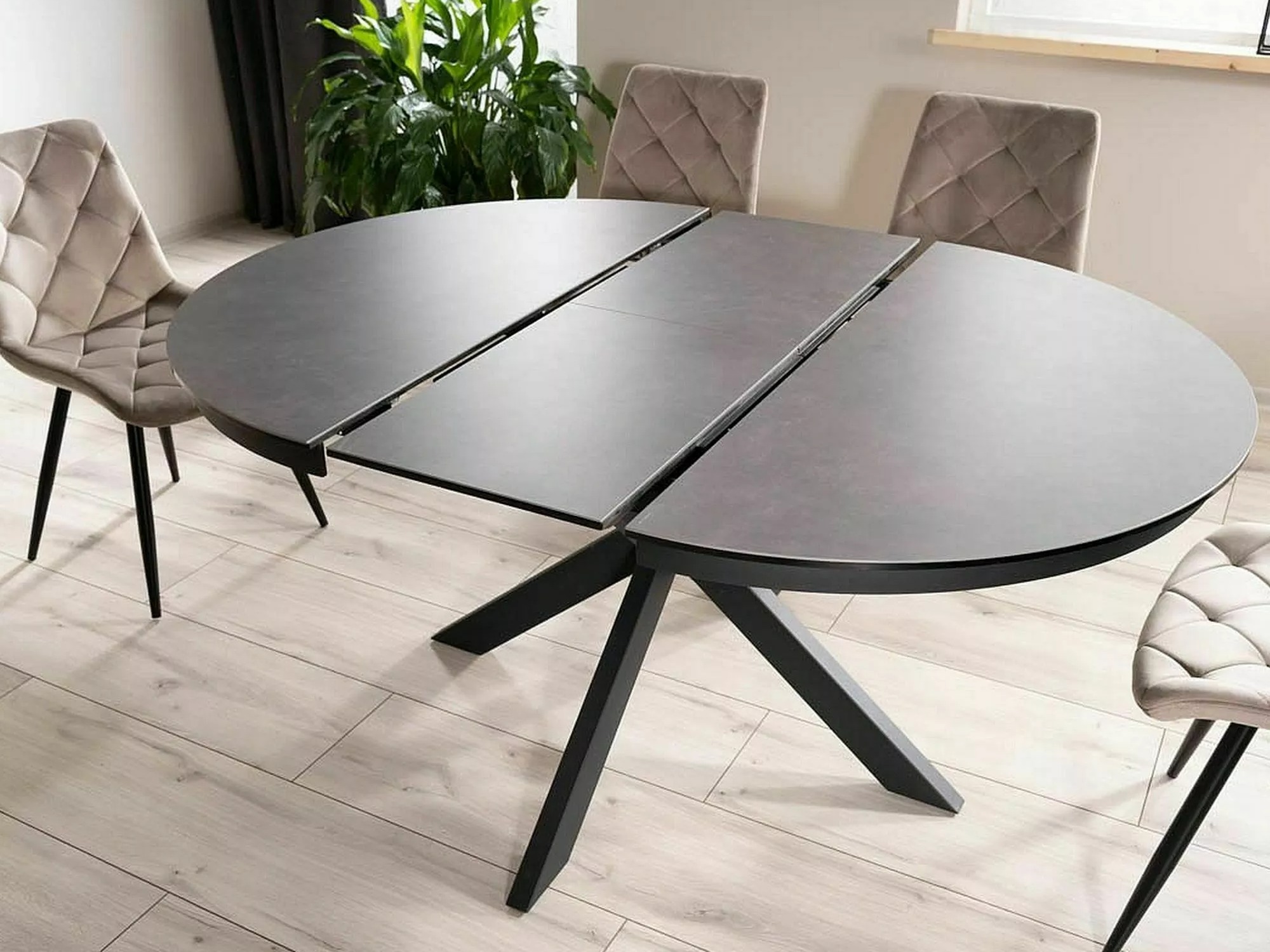 Table Detroit 998 (Noir + Gris foncé)
