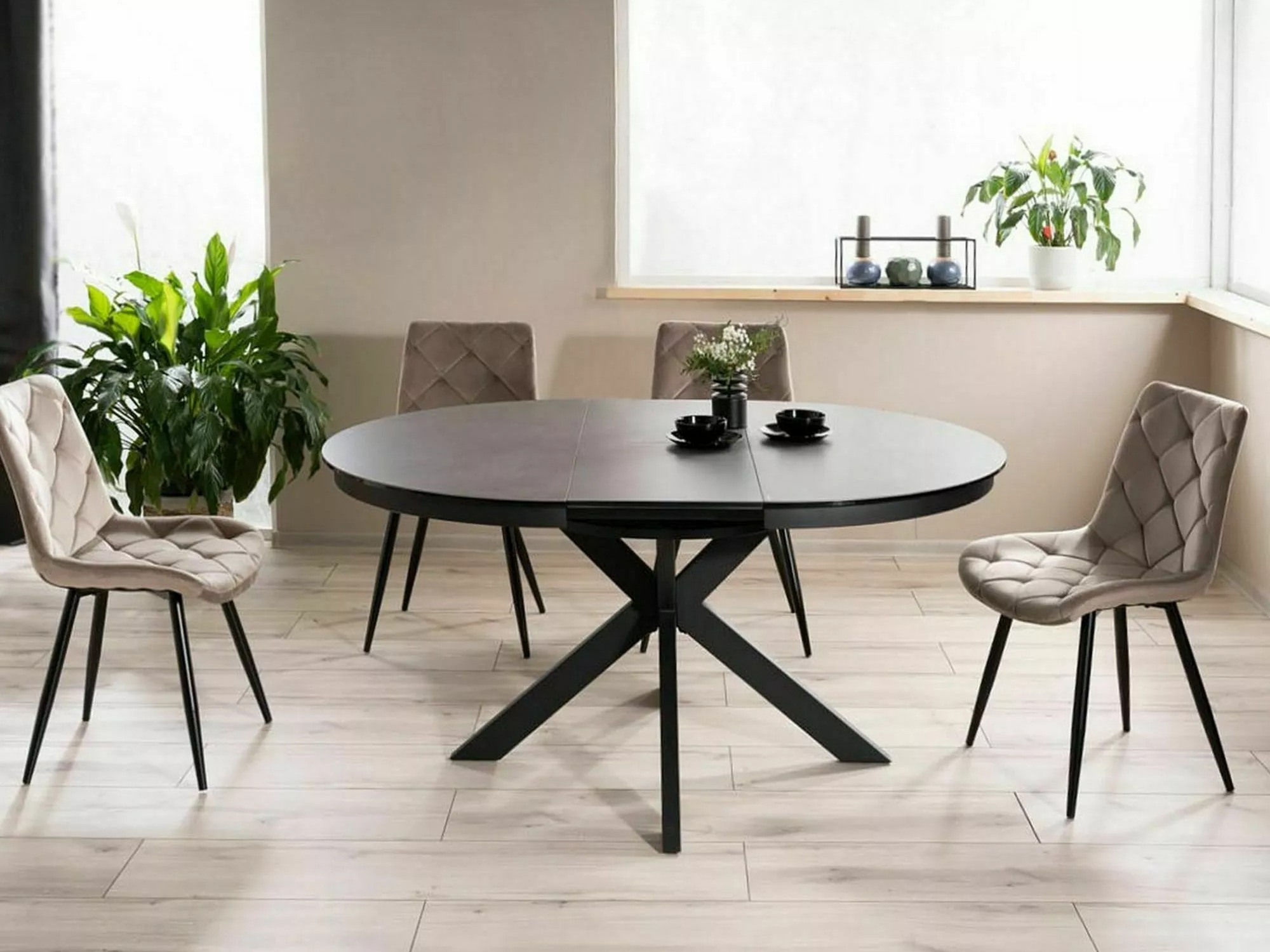 Table Detroit 998 (Noir + Gris foncé)
