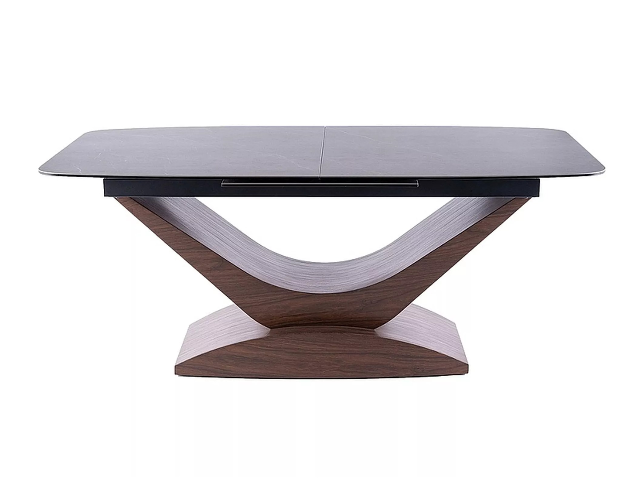 Table Detroit 1001 (Noyer + Marbre gris)