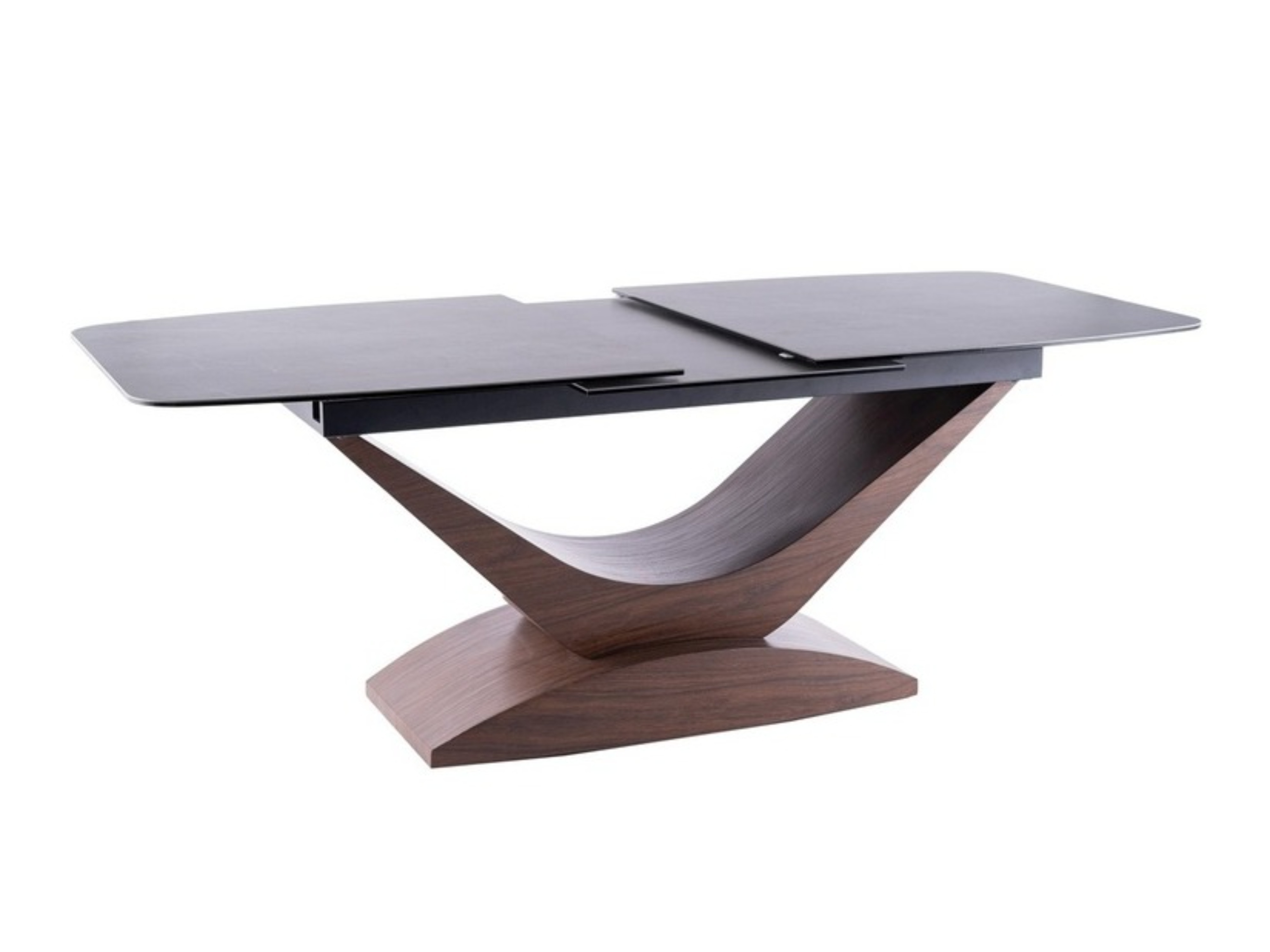 Table Detroit 1001 (Noyer + Marbre gris)