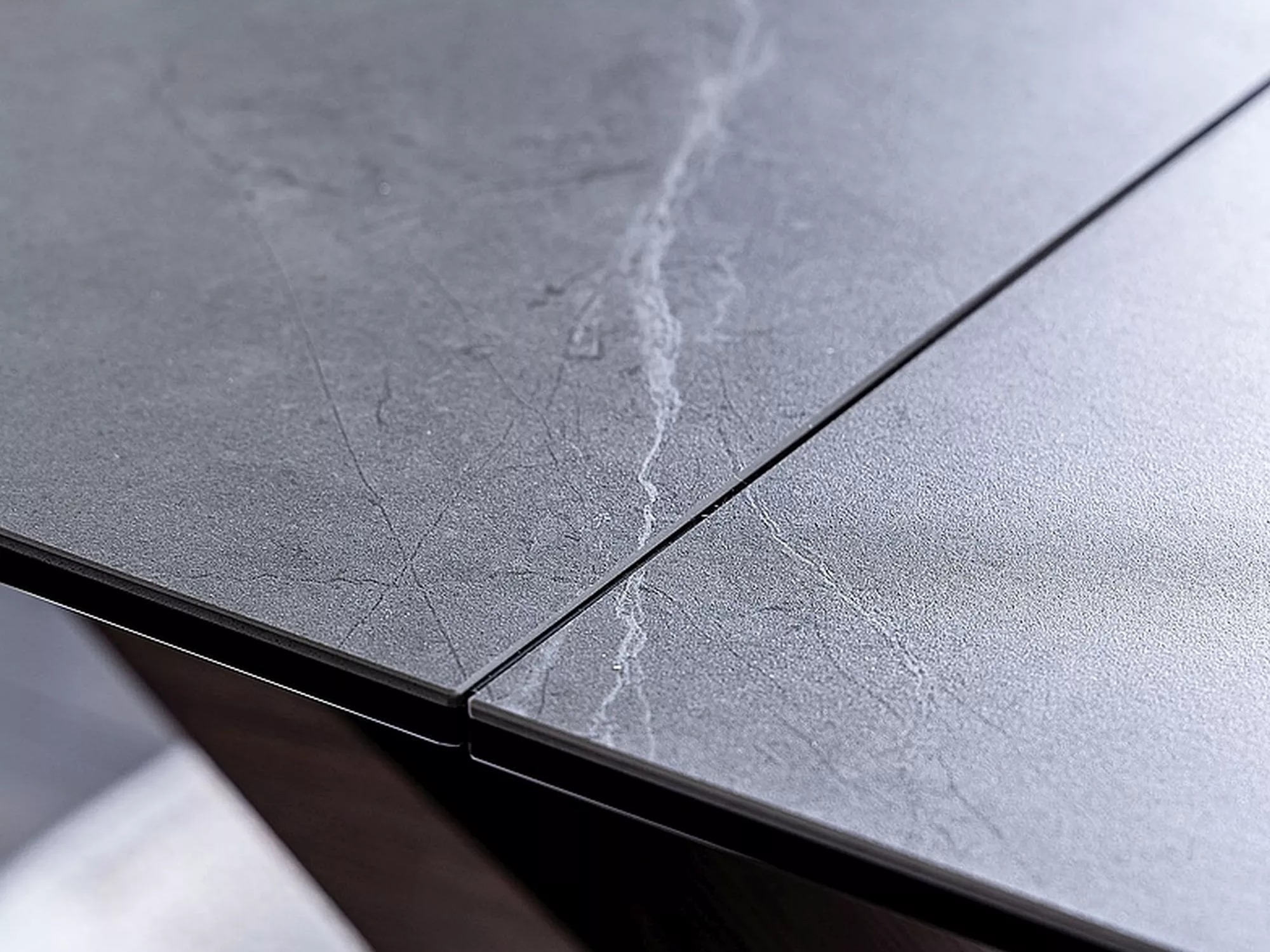 Table Detroit 1001 (Noyer + Marbre gris)