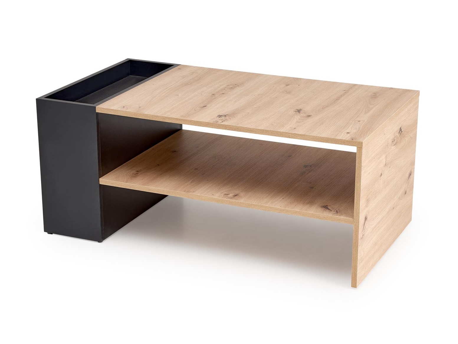 Table basse Houston 1946 (Noir + Chêne Artisan)
