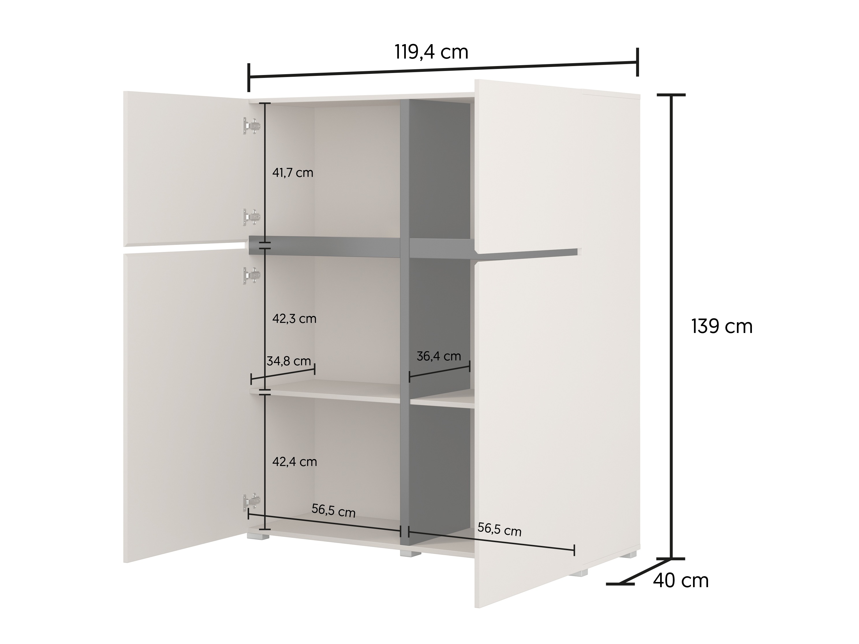 Buffet Alfere 105 (Blanc)