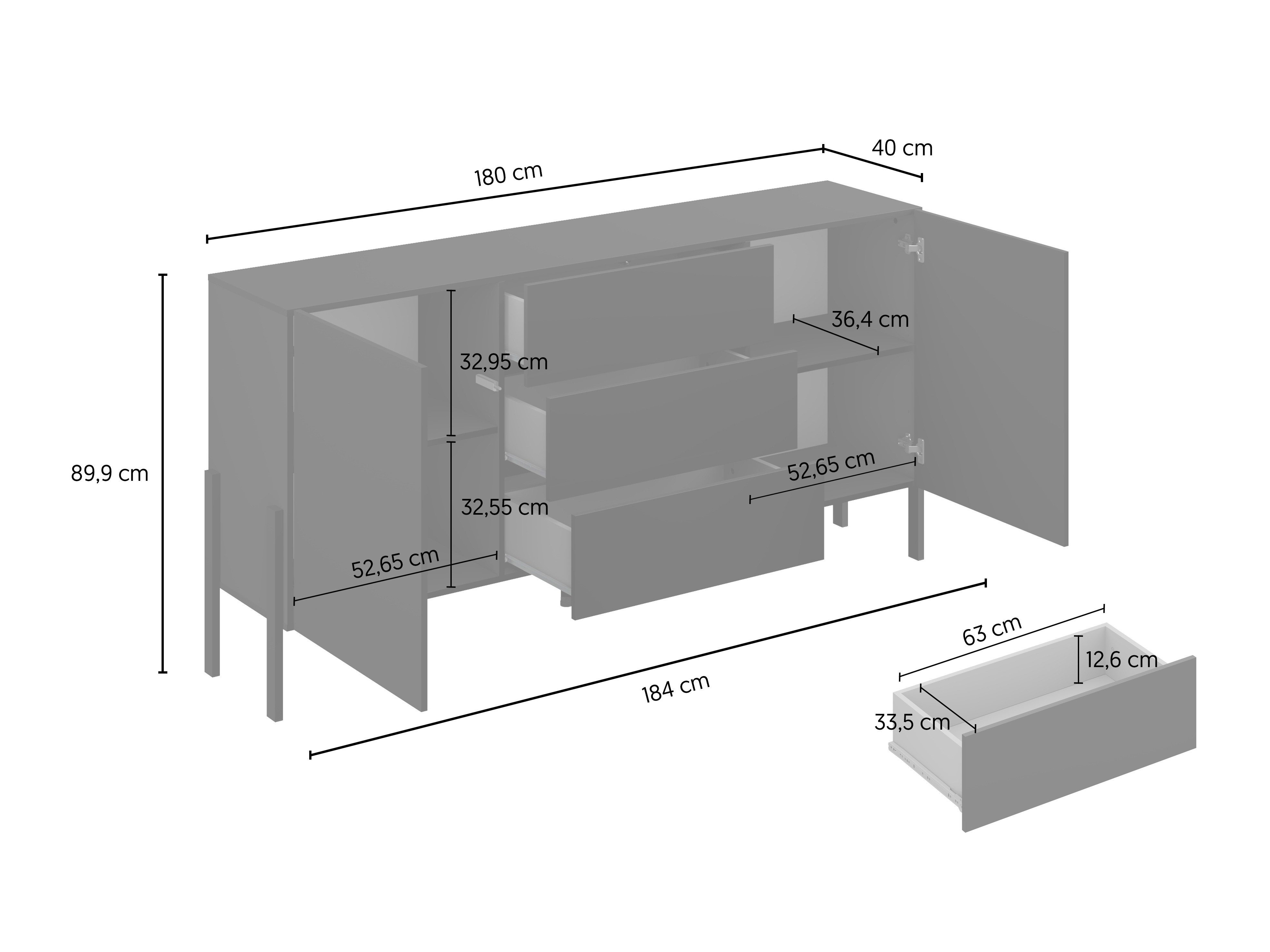 Commode Etsore 101 (Noir)