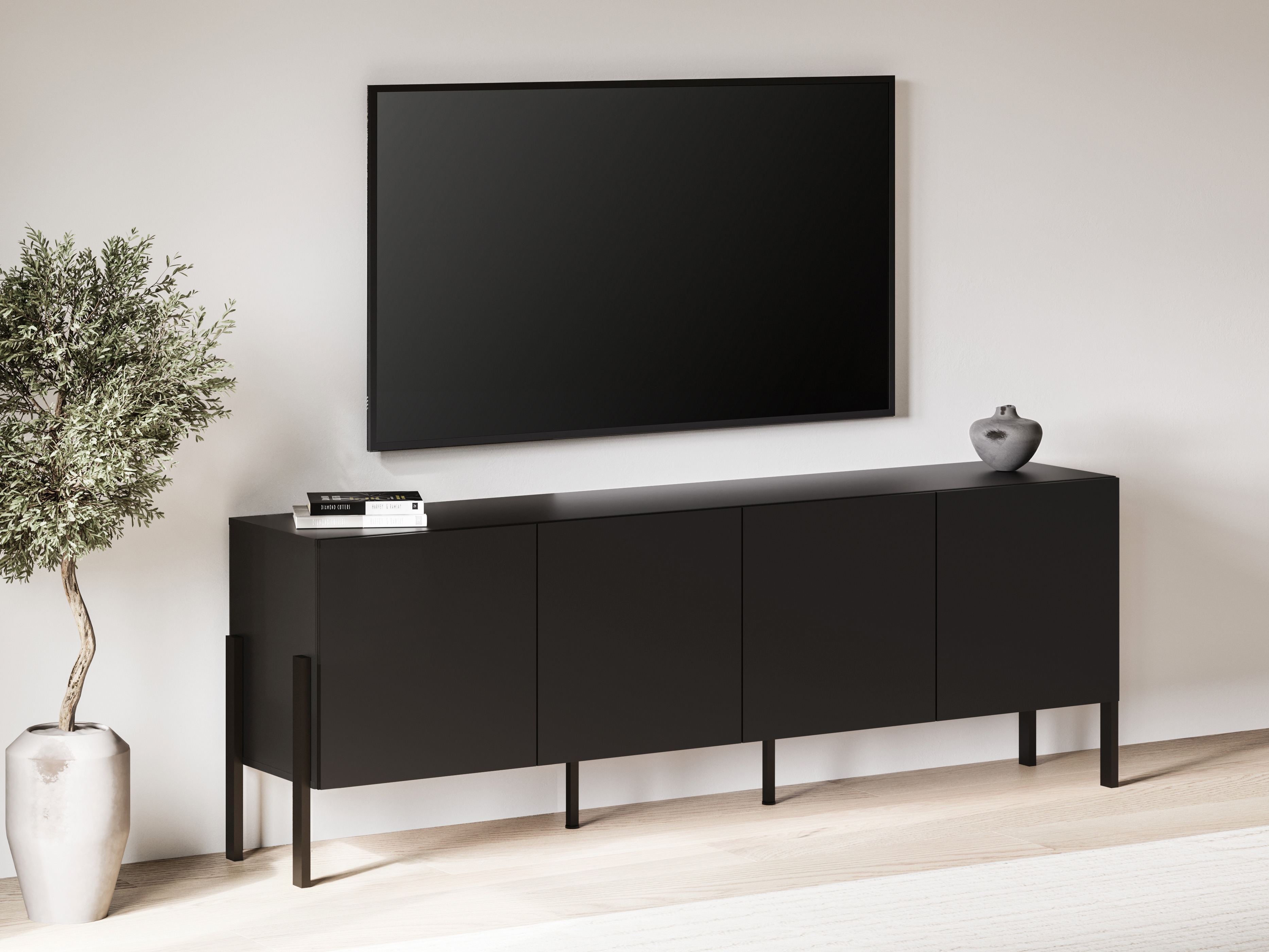 Meuble TV Etsore 100 (Noir)
