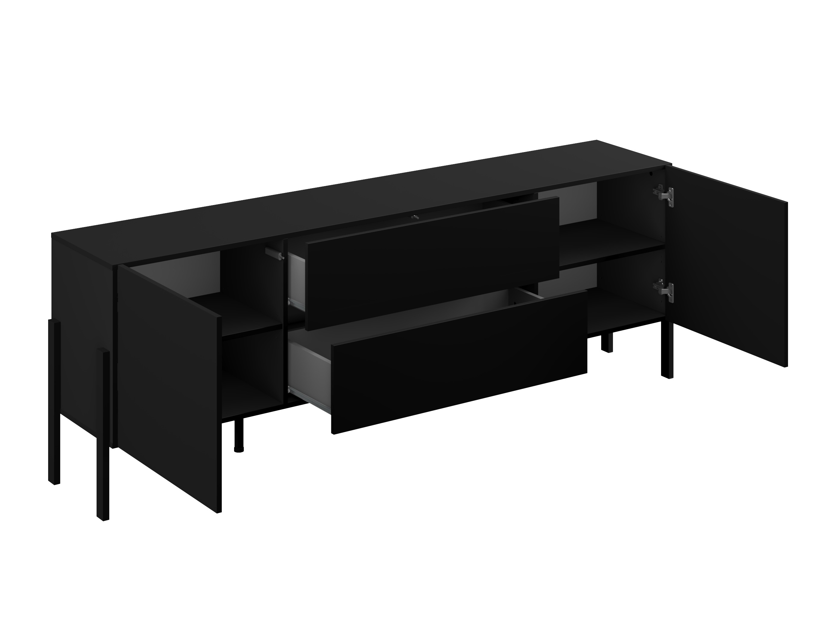 Meuble TV Etsore 102 (Noir)
